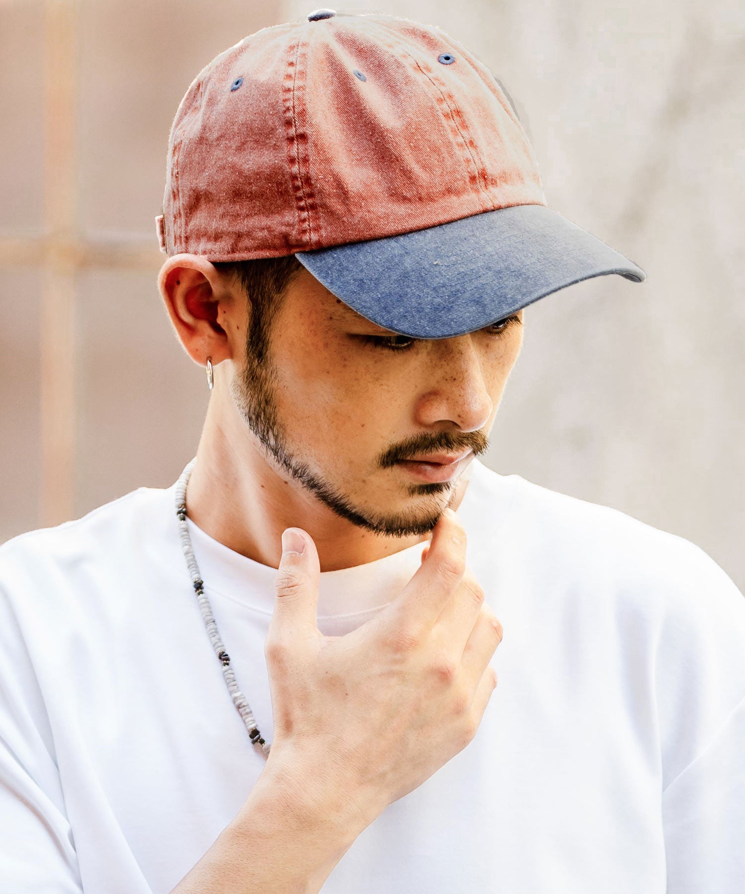 Rocky Monroe NEWHATTAN Baseball Cap Low Cap Men Women Hat Pigment Dye Sun Protection Heat Stroke Prevention Plain Two-Tone 14461