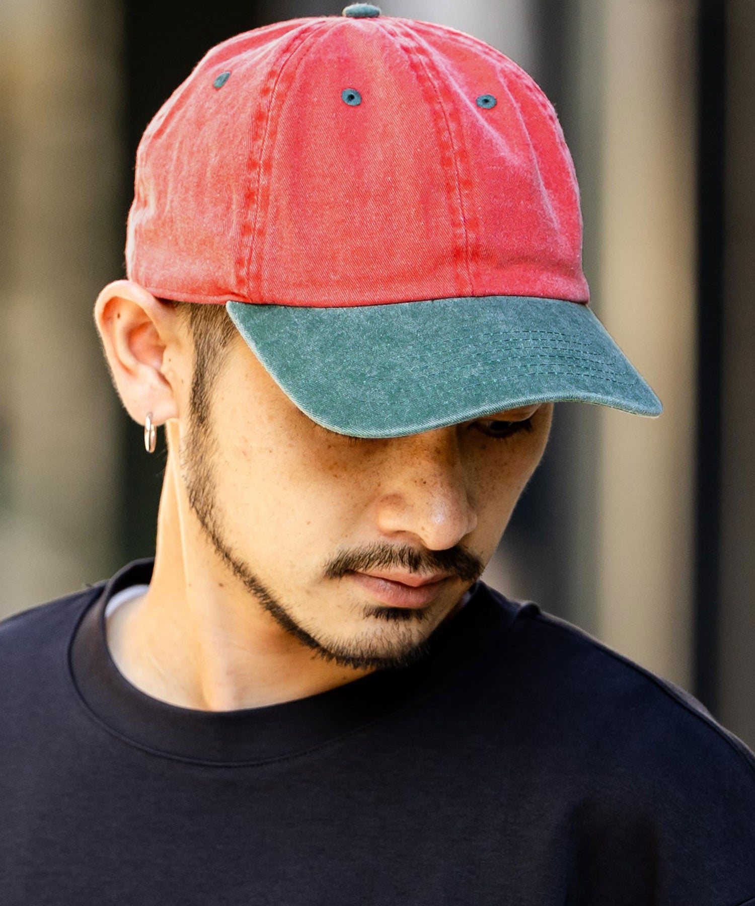 Rocky Monroe NEWHATTAN Baseball Cap Low Cap Men Women Hat Pigment Dye Sun Protection Heat Stroke Prevention Plain Two-Tone 14461