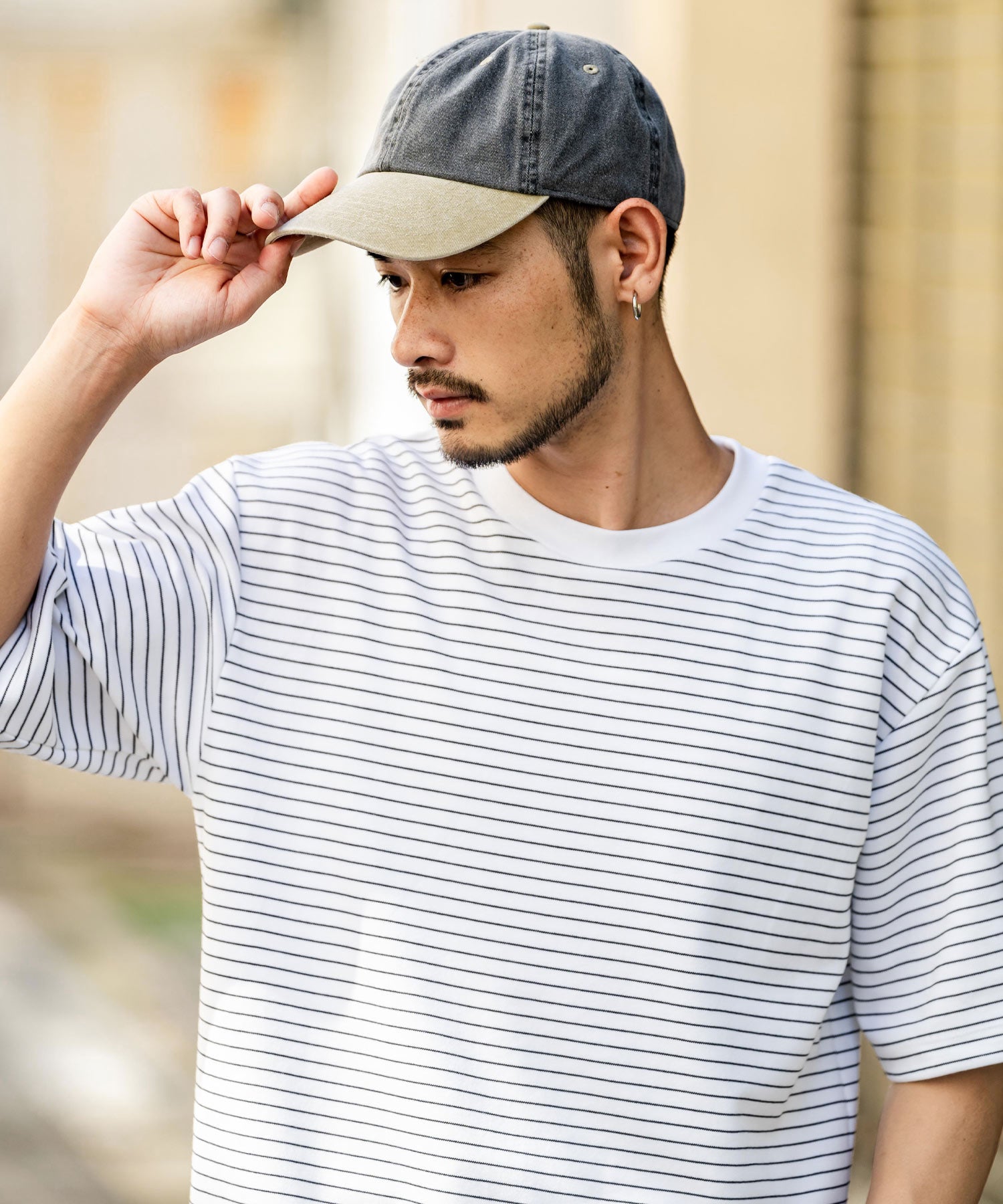 Rocky Monroe NEWHATTAN Baseball Cap Low Cap Men Women Hat Pigment Dye Sun Protection Heat Stroke Prevention Plain Two-Tone 14461