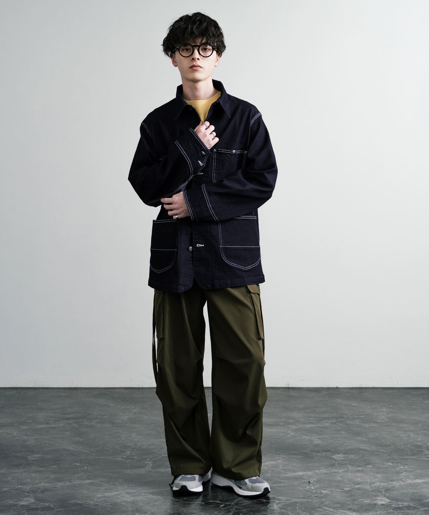 Rocky Monroe Denim Jacket G-Jacket Men's Women's Coverall Light Outer Stretch Oversized Korean American Casual Work Spring Hanes 14399