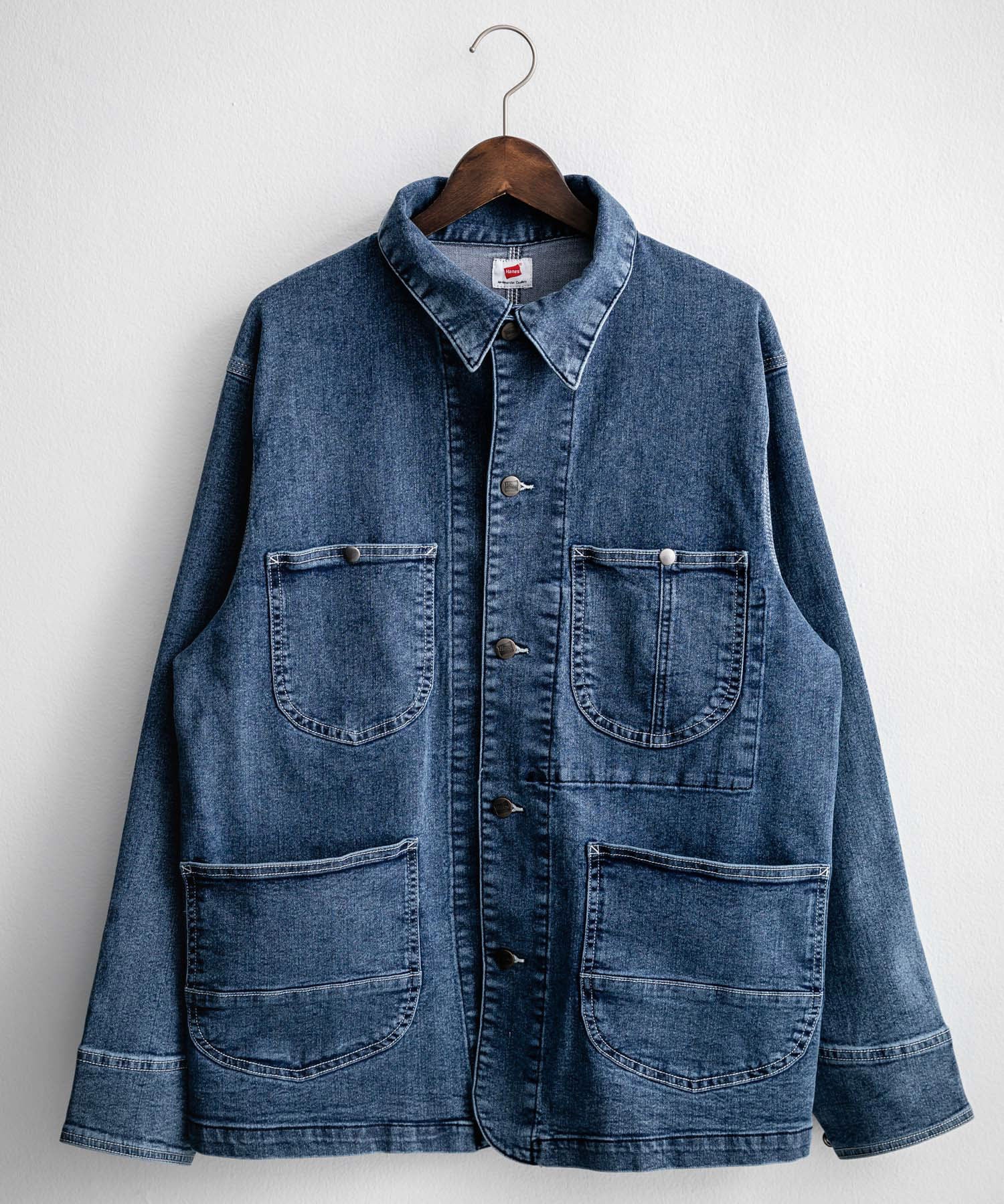 Rocky Monroe Denim Jacket G-Jacket Men's Women's Coverall Light Outer Stretch Oversized Korean American Casual Work Spring Hanes 14399