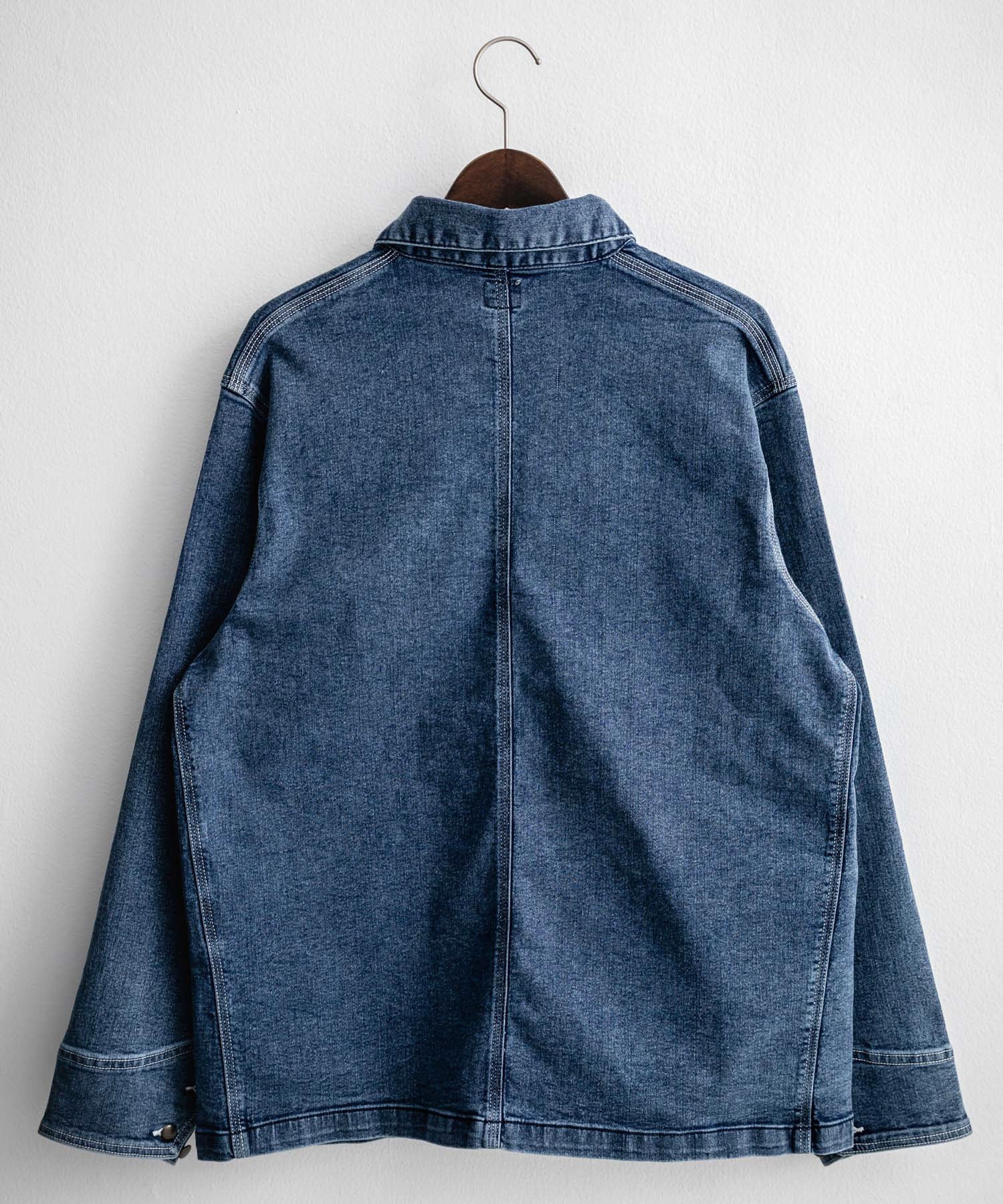 Rocky Monroe Denim Jacket G-Jacket Men's Women's Coverall Light Outer Stretch Oversized Korean American Casual Work Spring Hanes 14399