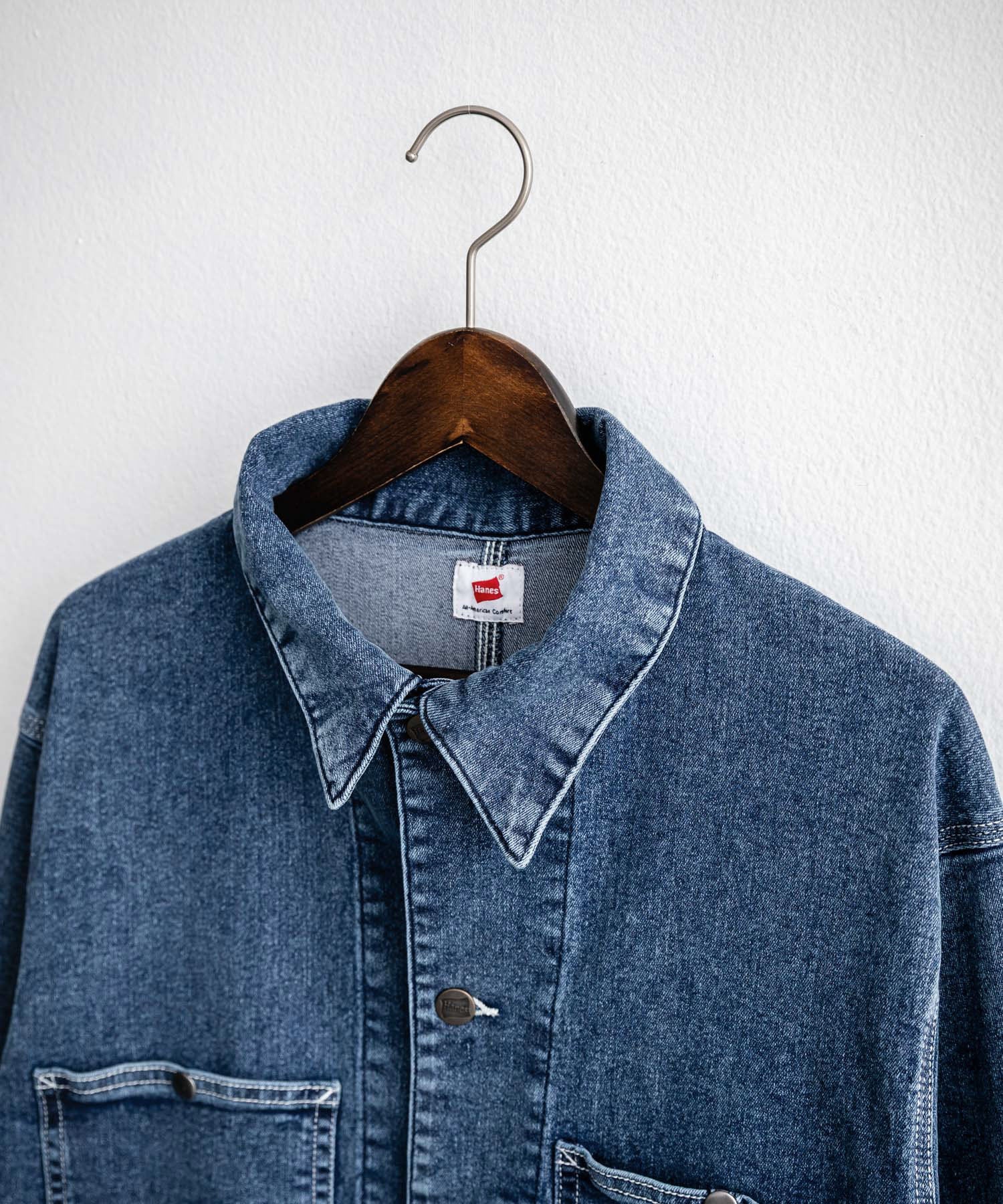 Rocky Monroe Denim Jacket G-Jacket Men's Women's Coverall Light Outer Stretch Oversized Korean American Casual Work Spring Hanes 14399