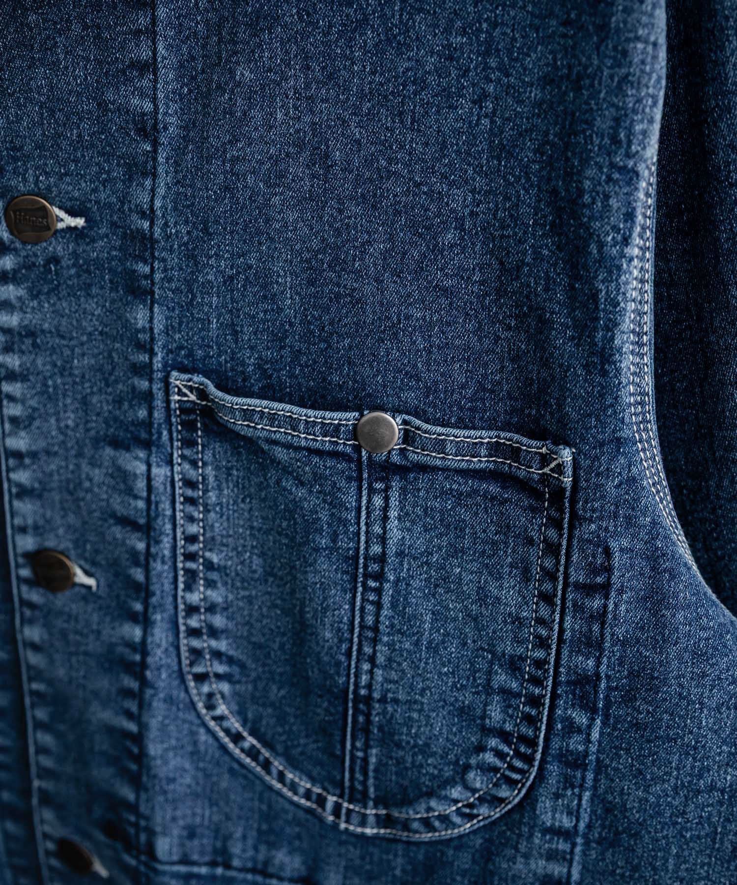 Rocky Monroe Denim Jacket G-Jacket Men's Women's Coverall Light Outer Stretch Oversized Korean American Casual Work Spring Hanes 14399