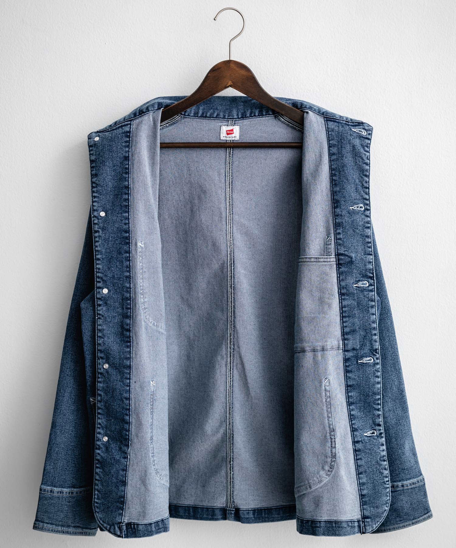 Rocky Monroe Denim Jacket G-Jacket Men's Women's Coverall Light Outer Stretch Oversized Korean American Casual Work Spring Hanes 14399