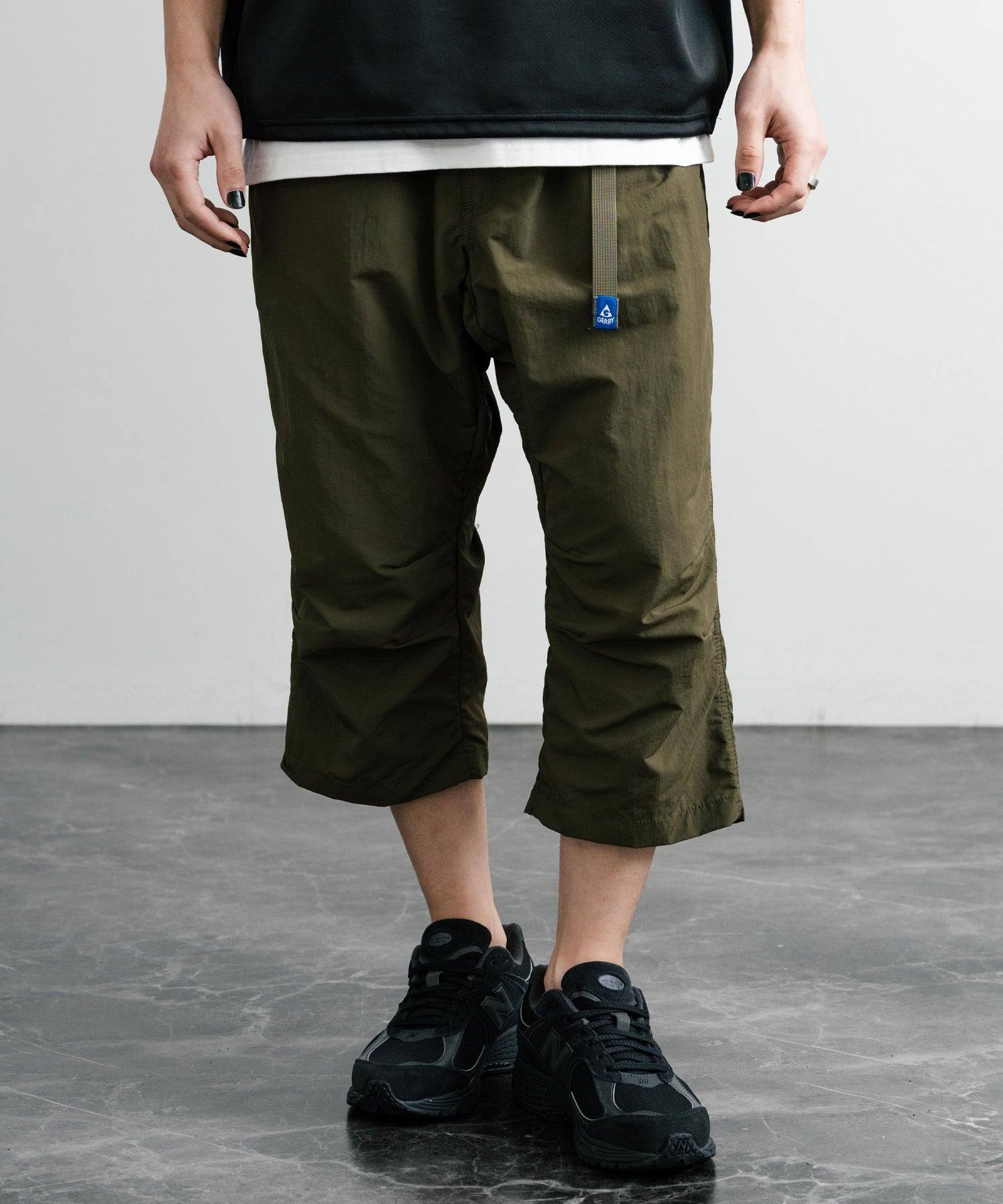 ロッキーモンロー Rocky Monroe 接触冷感 GERRY ジェリー クライミングパンツ アンクル メンズ レディース イージー 無地 リラックス ゆったり ロゴ ワンポイント 14540 （41.オリーブ） 41.オリーブ