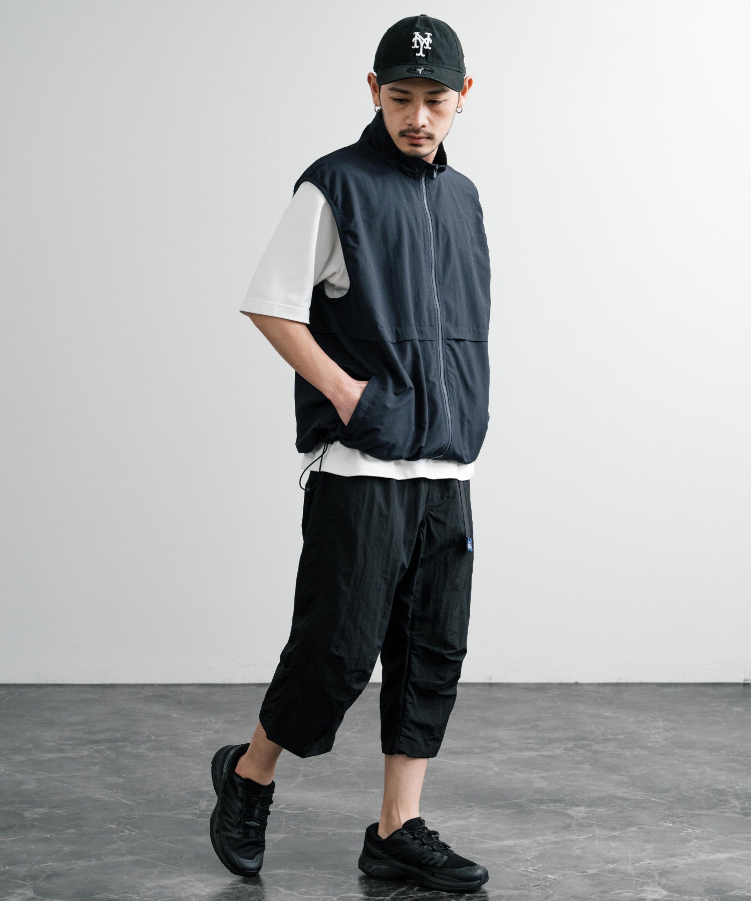 ロッキーモンロー Rocky Monroe 接触冷感 GERRY ジェリー クライミングパンツ アンクル メンズ レディース イージー 無地 リラックス ゆったり ロゴ ワンポイント 14540 （41.オリーブ） 41.オリーブ