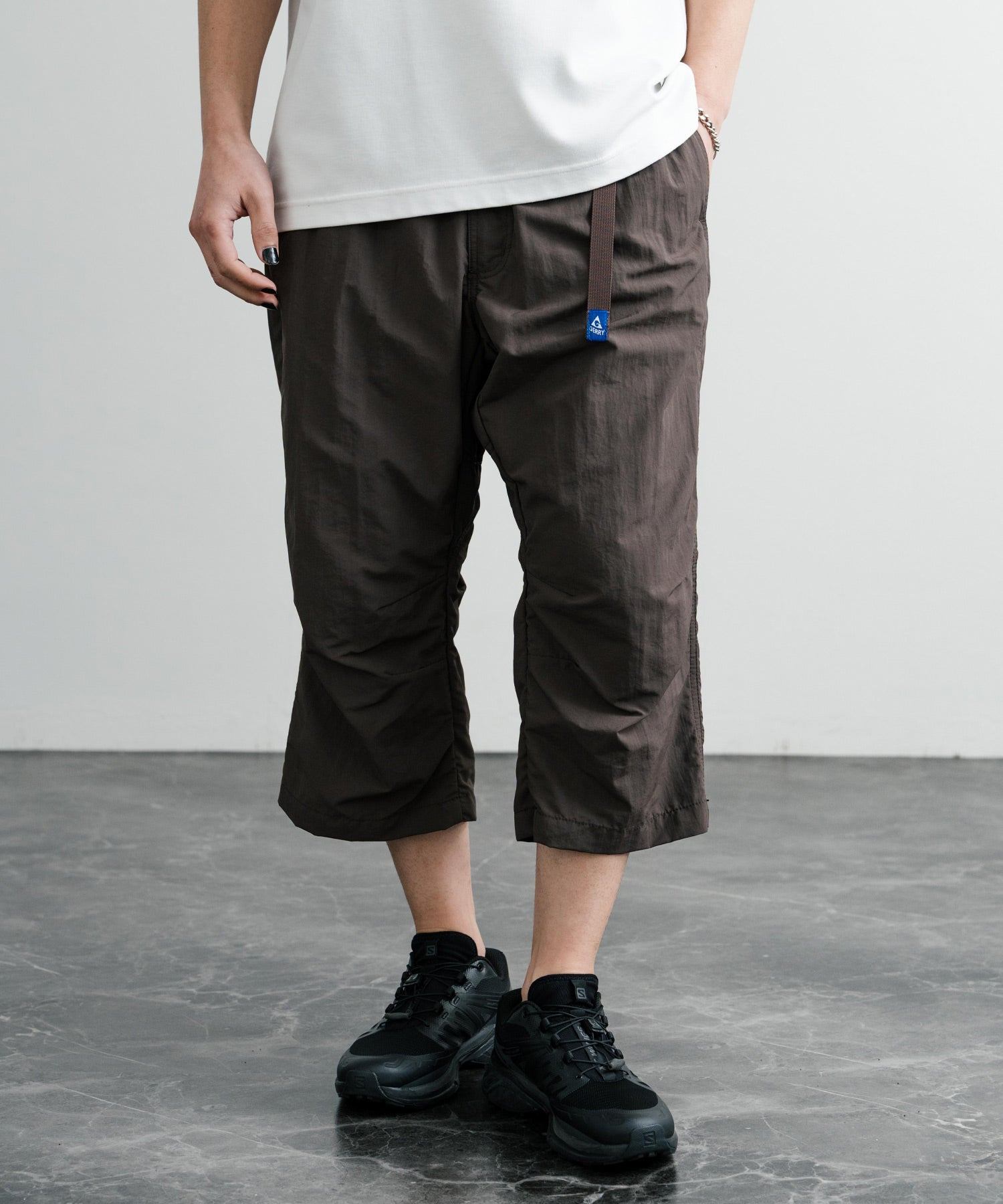 ロッキーモンロー Rocky Monroe 接触冷感 GERRY ジェリー クライミングパンツ アンクル メンズ レディース イージー 無地 リラックス ゆったり ロゴ ワンポイント 14540 （41.オリーブ） 41.オリーブ