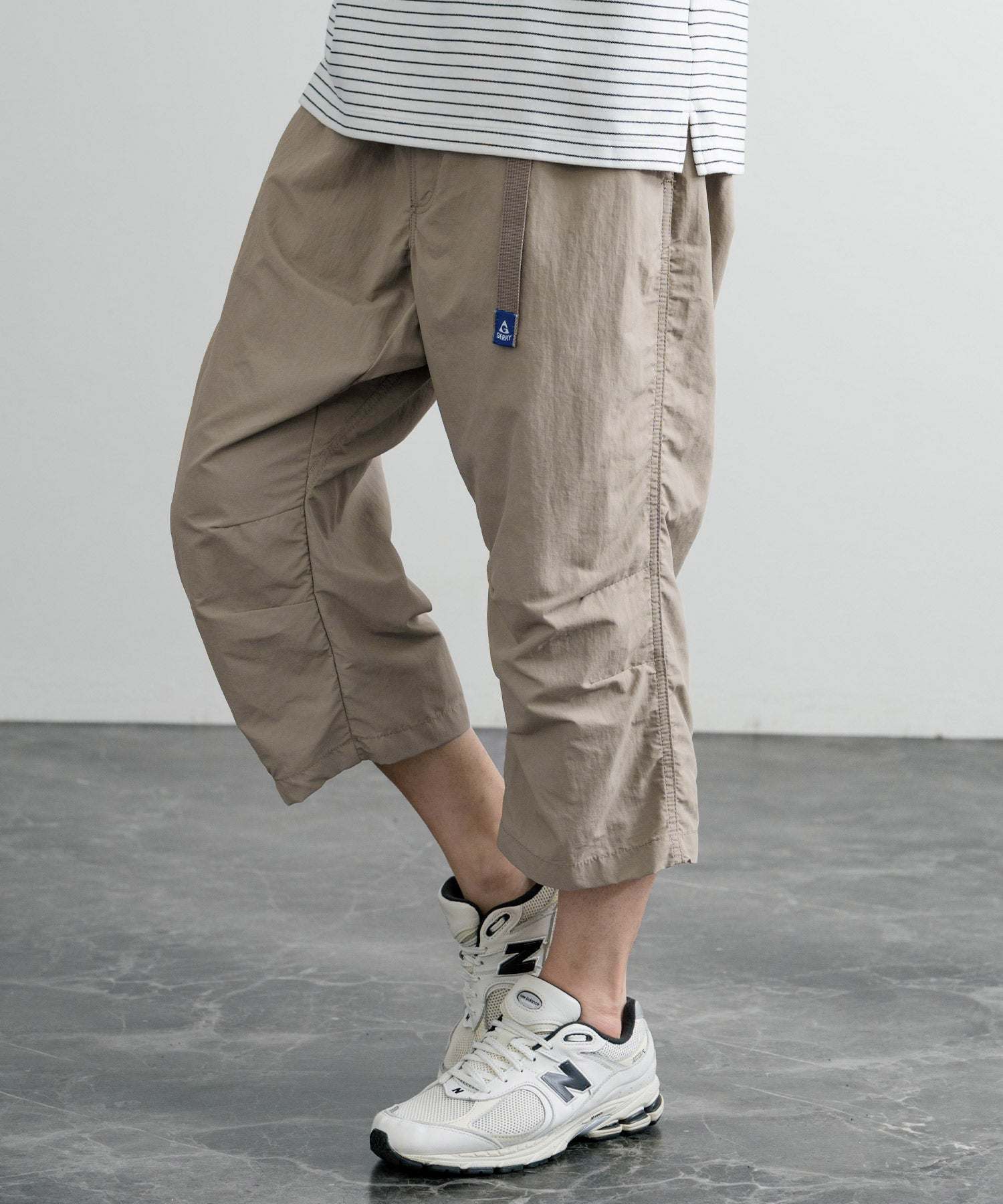 ロッキーモンロー Rocky Monroe 接触冷感 GERRY ジェリー クライミングパンツ アンクル メンズ レディース イージー 無地 リラックス ゆったり ロゴ ワンポイント 14540 （41.オリーブ） 41.オリーブ