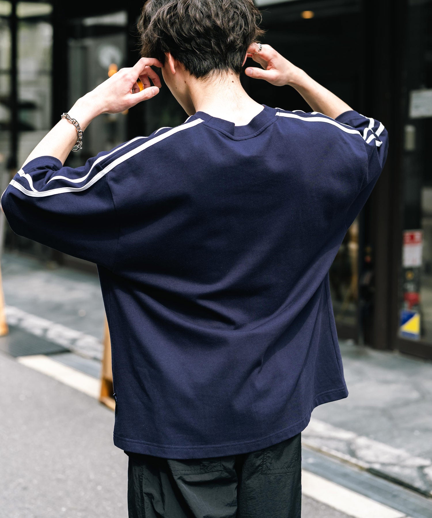 ロッキーモンロー Rocky Monroe UMBRO アンブロ Tシャツ 半袖 メンズ レディース カットソー フットボールT サイドライン オーバーサイズ ロゴ刺繍 別注コラボ 14470 （ホワイト） ホワイト