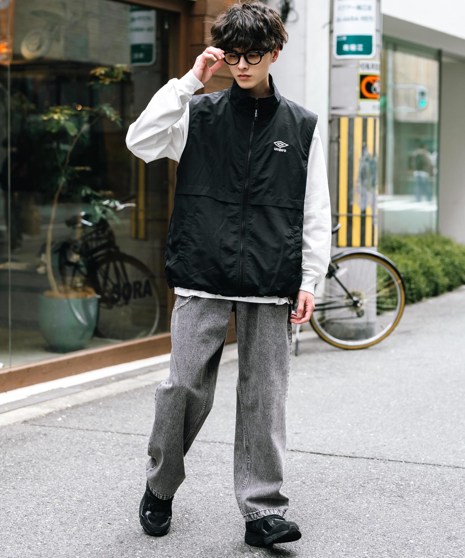 ロッキーモンロー Rocky Monroe ワイドパンツ デニム メンズ テーパード リラックス ルーズ ユーズド ヒゲ加工 ワンウォッシュ ケミカル オーバーダイ ヴィンテージ ブラスト 14464 （ブルーオーバーダイ） ブルーオーバーダイ