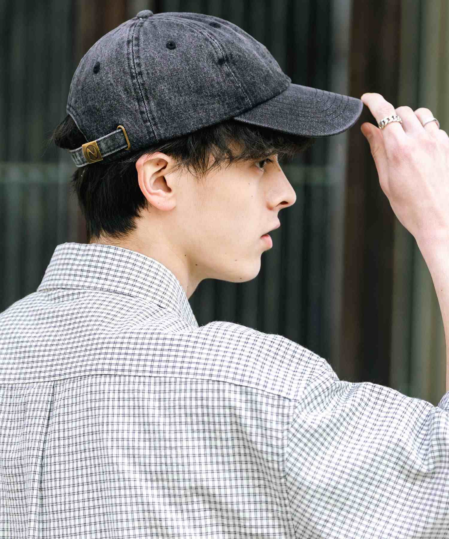 ロッキーモンロー Rocky Monroe NEWHATTAN ニューハッタン ベースボールキャップ デニム メンズ レディース ローキャップ 帽子 日よけ 熱中症対策 無地 ヴィンテージ 14562 （ライトブルー） ライトブルー