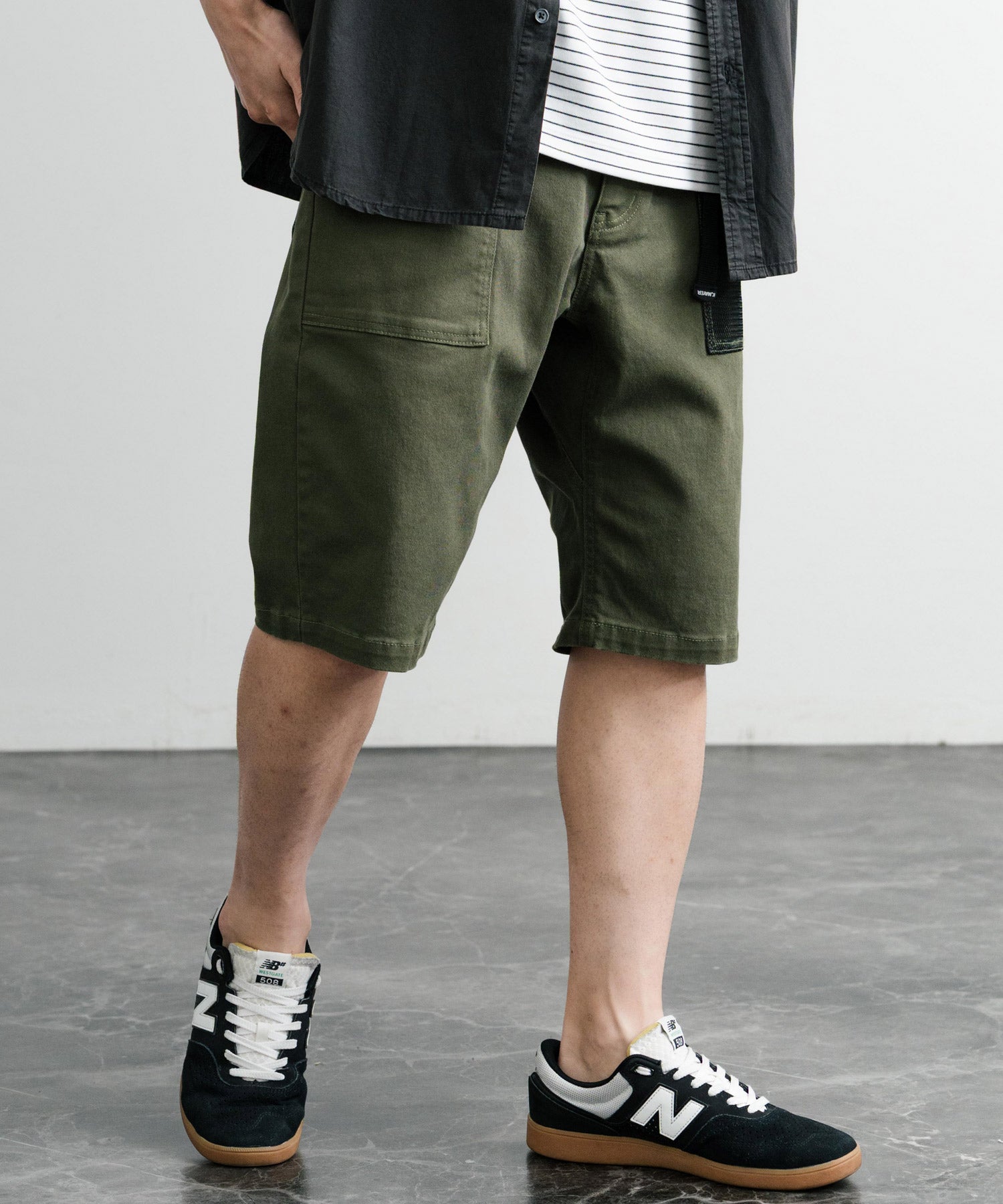 ロッキーモンロー Rocky Monroe ハーフパンツ クライミング ベイカー ショーツ メンズ ショートパンツ 短パン 膝丈 イージー ワイド 無地 KRIFF MAYER 2444000 14580 （68.オリーブ） 68.オリーブ