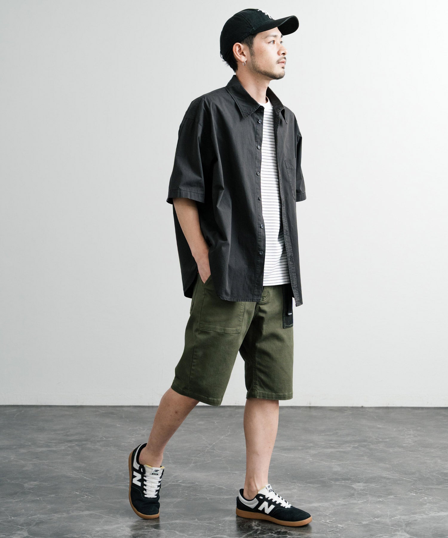 ロッキーモンロー Rocky Monroe ハーフパンツ クライミング ベイカー ショーツ メンズ ショートパンツ 短パン 膝丈 イージー ワイド 無地 KRIFF MAYER 2444000 14580 （68.オリーブ） 68.オリーブ