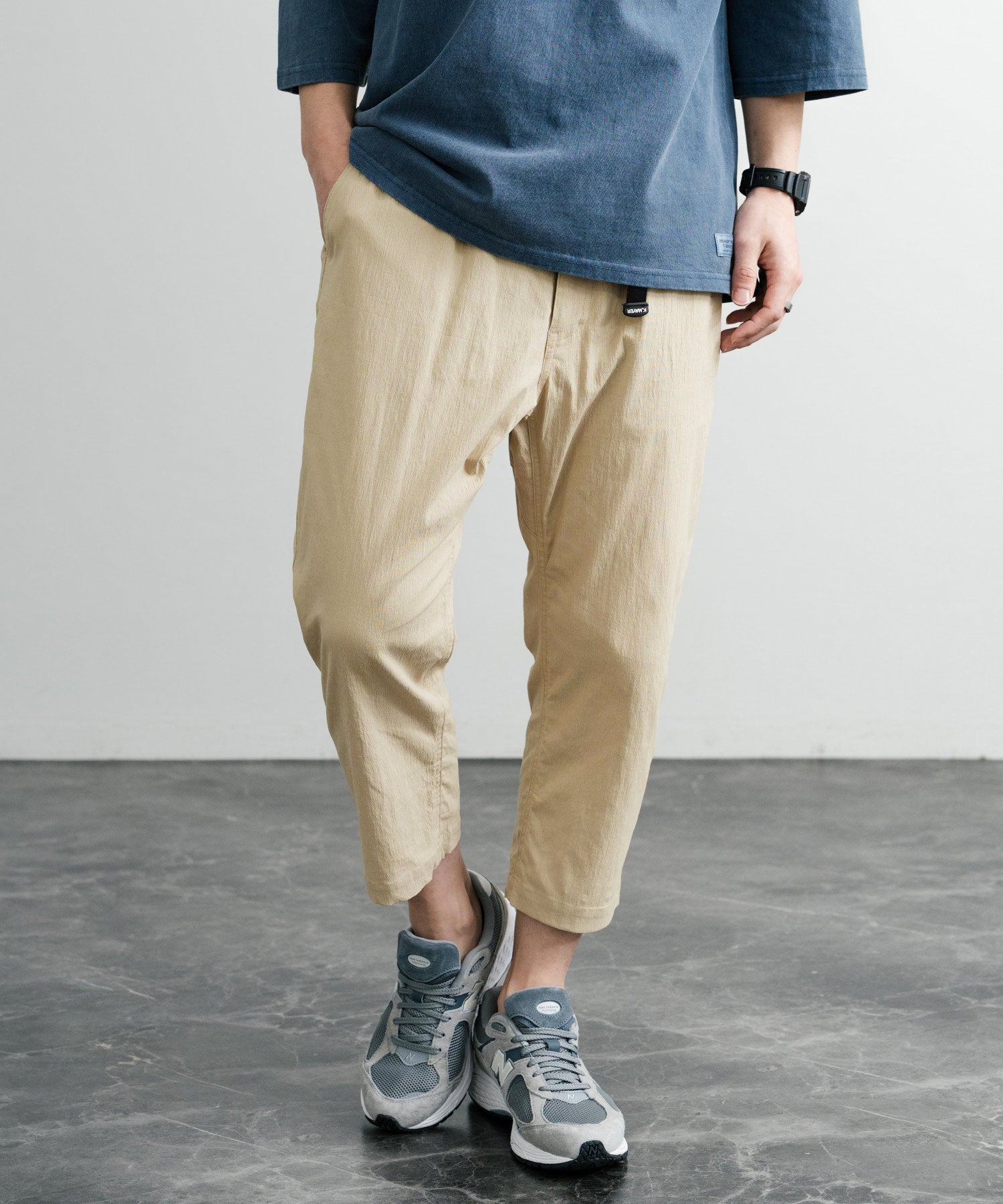 ロッキーモンロー Rocky Monroe クライミングパンツ クロップドパンツ 7分丈 メンズ レディース イージー テーパード 無地 ストレッチ春夏 KRIFF MAYER 2445113 14583 （20.ベージュ） 20.ベージュ