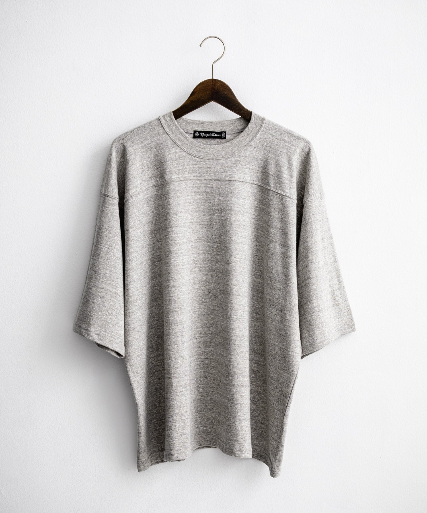ロッキーモンロー Rocky Monroe フットボールTシャツ 半袖 無地 メンズ カットソー ラフィー天竺 5.5オンス 日本製 Upscape Audience AUD6644 14725 （杢グレー） 杢グレー