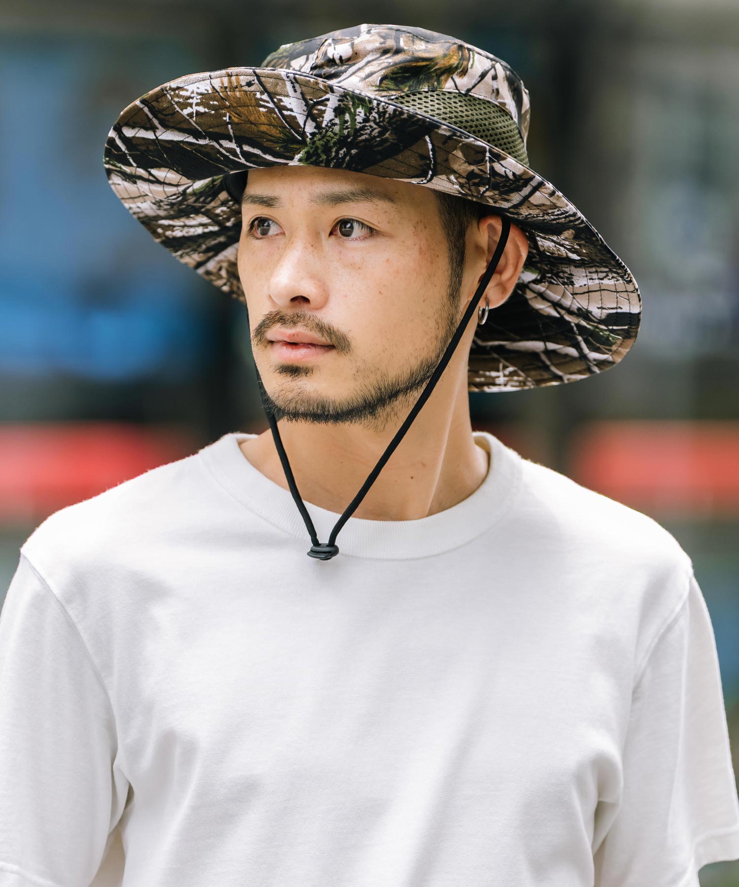 ロッキーモンロー Rocky Monroe サファリハット アドベンチャー リアルツリー メンズ 帽子 あご紐付き 熱中症対策 アウトドア キャンプ 登山 ガーデニング フェス カジュアル 14735 （イエロー） イエロー