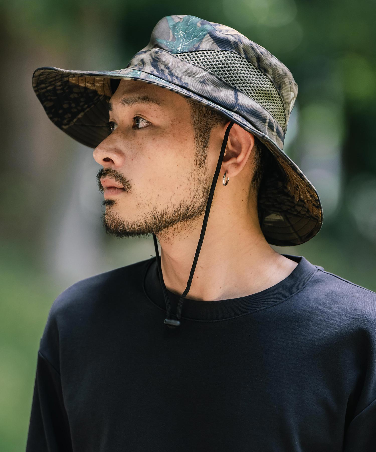 ロッキーモンロー Rocky Monroe サファリハット アドベンチャー リアルツリー メンズ 帽子 あご紐付き 熱中症対策 アウトドア キャンプ 登山 ガーデニング フェス カジュアル 14735 （イエロー） イエロー