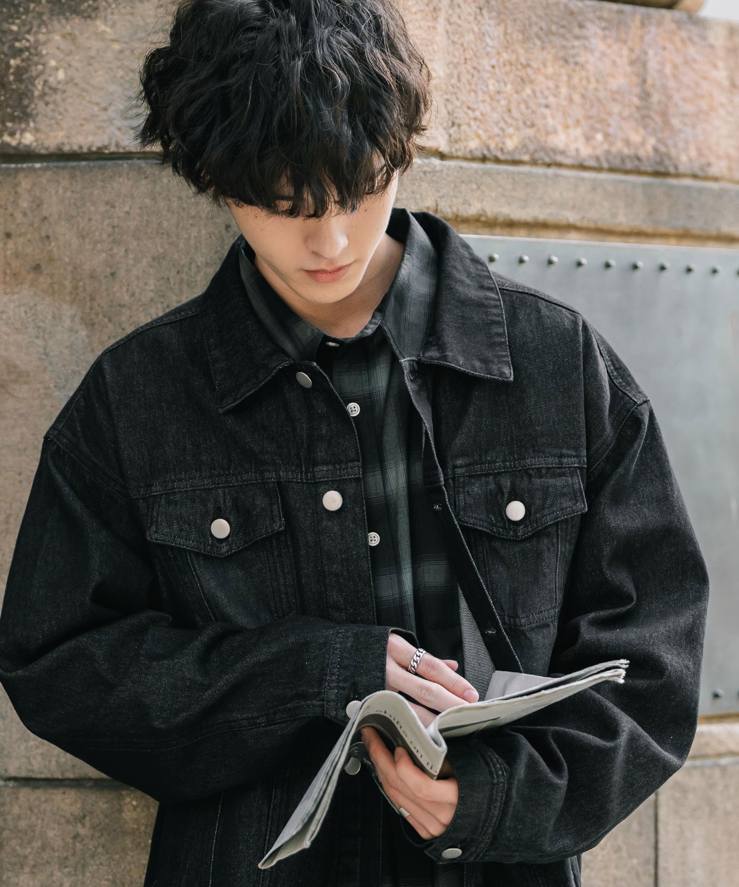 ロッキーモンロー Rocky Monroe デニムジャケット Gジャン 3rdタイプ メンズ ライトアウター オーバーサイズ ケミカルウォッシュ ヴィンテージ カジュアル セットアップ可能 14590 （オフ） オフ