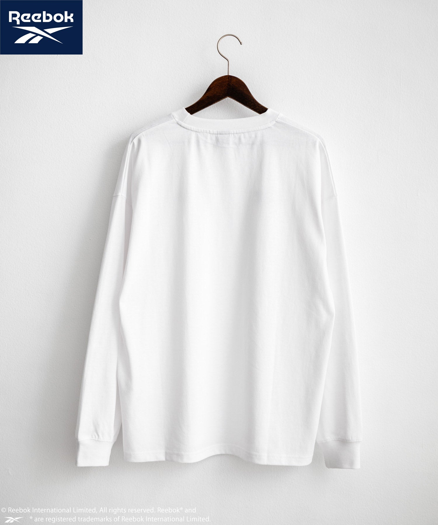ロッキーモンロー Rocky Monroe Reebok リーボック Tシャツ 長袖 メンズ カットソー オーバーサイズ ラグラン ロゴ刺繍 シンプル カジュアル ストリート スポーティー 14835 （ブラック） ブラック
