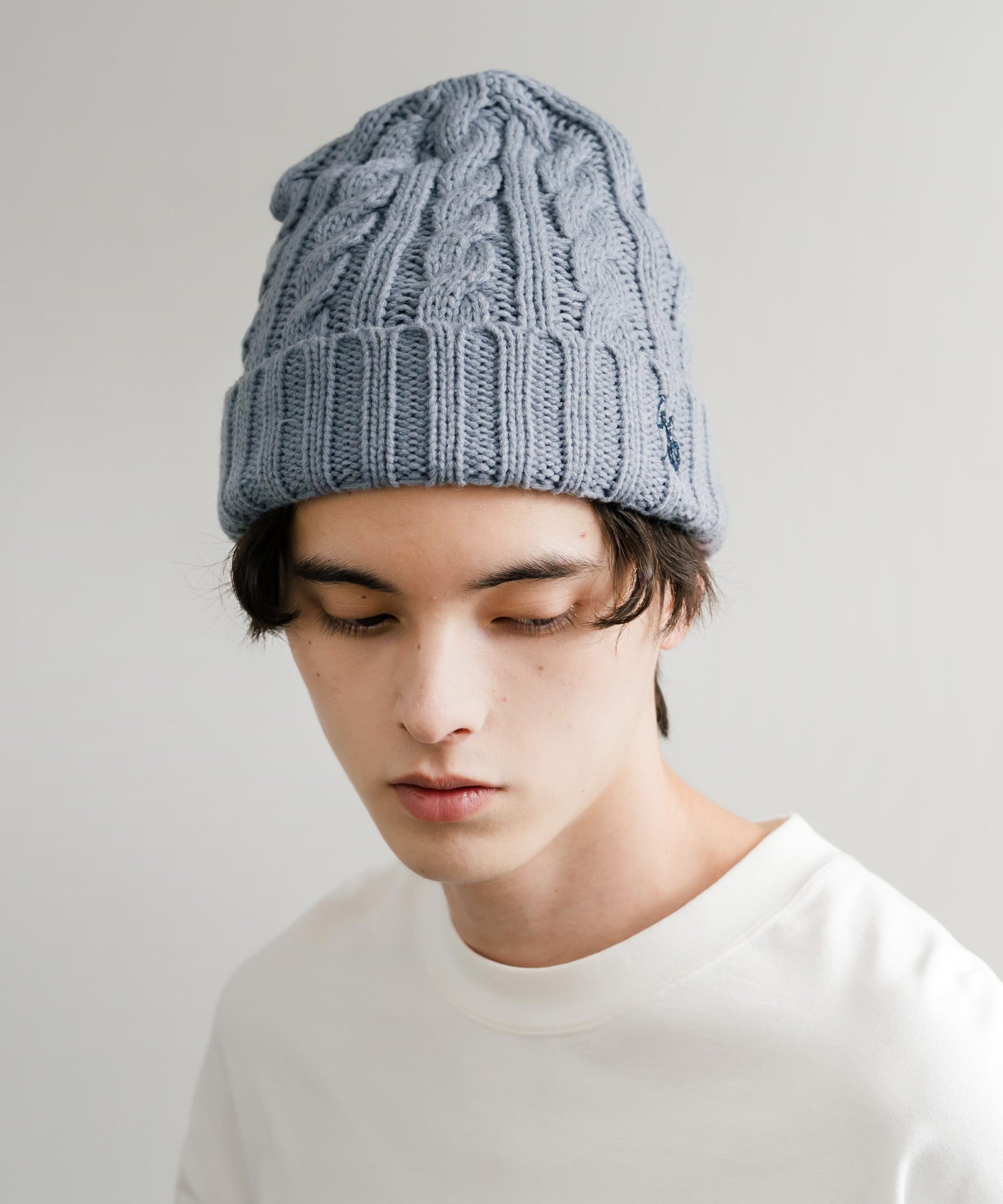 ロッキーモンロー Rocky Monroe ニット帽 ビニー メンズ レディース ニットキャップ 帽子 ケーブル編み 無地 ロゴ刺繍 スノボー 保温性  U.S. POLO ASSN.  14863 （11.アイボリー） 11.アイボリー