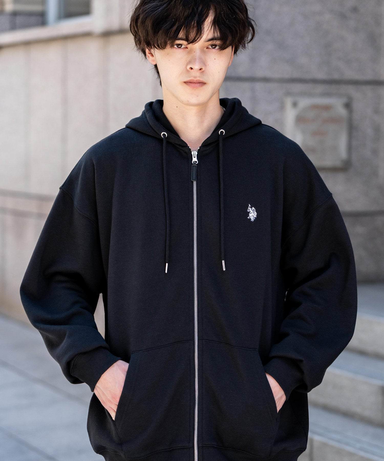 Rocky Monroe Full-Zip Hoodie with Fleece Lining Long Sleeve Men Women