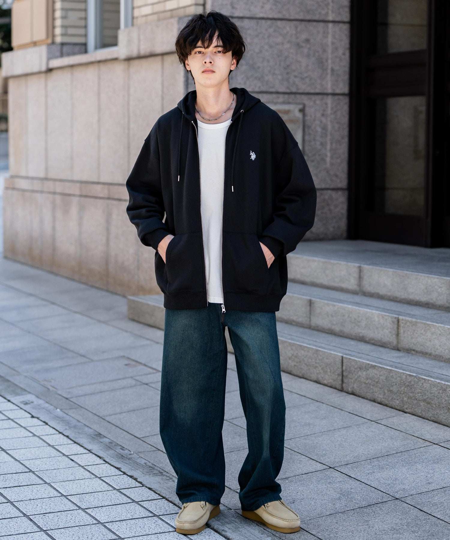 Rocky Monroe ブラック シープスキンジャケット XL Rocky Monroe Full-Zip Hoodie with Fleece Lining Long Sleeve Men Women