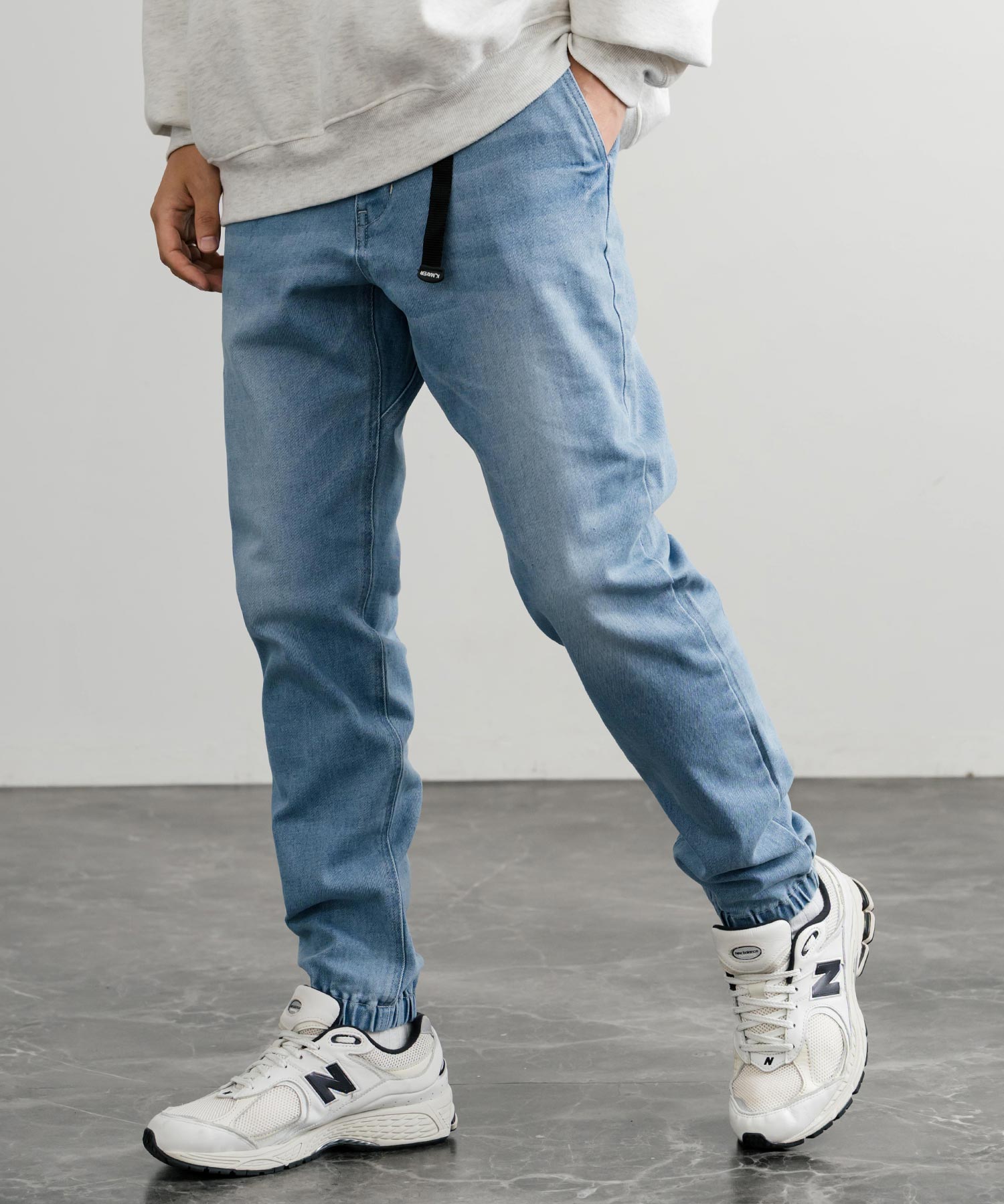 ロッキーモンロー Rocky Monroe ジョガーパンツ クライミング デニム メンズ テーパード イージー ストレッチ ガゼットクロッチ カジュアル KRIFF MAYER 2514002 14781 （73.ライトブルー） 73.ライトブルー