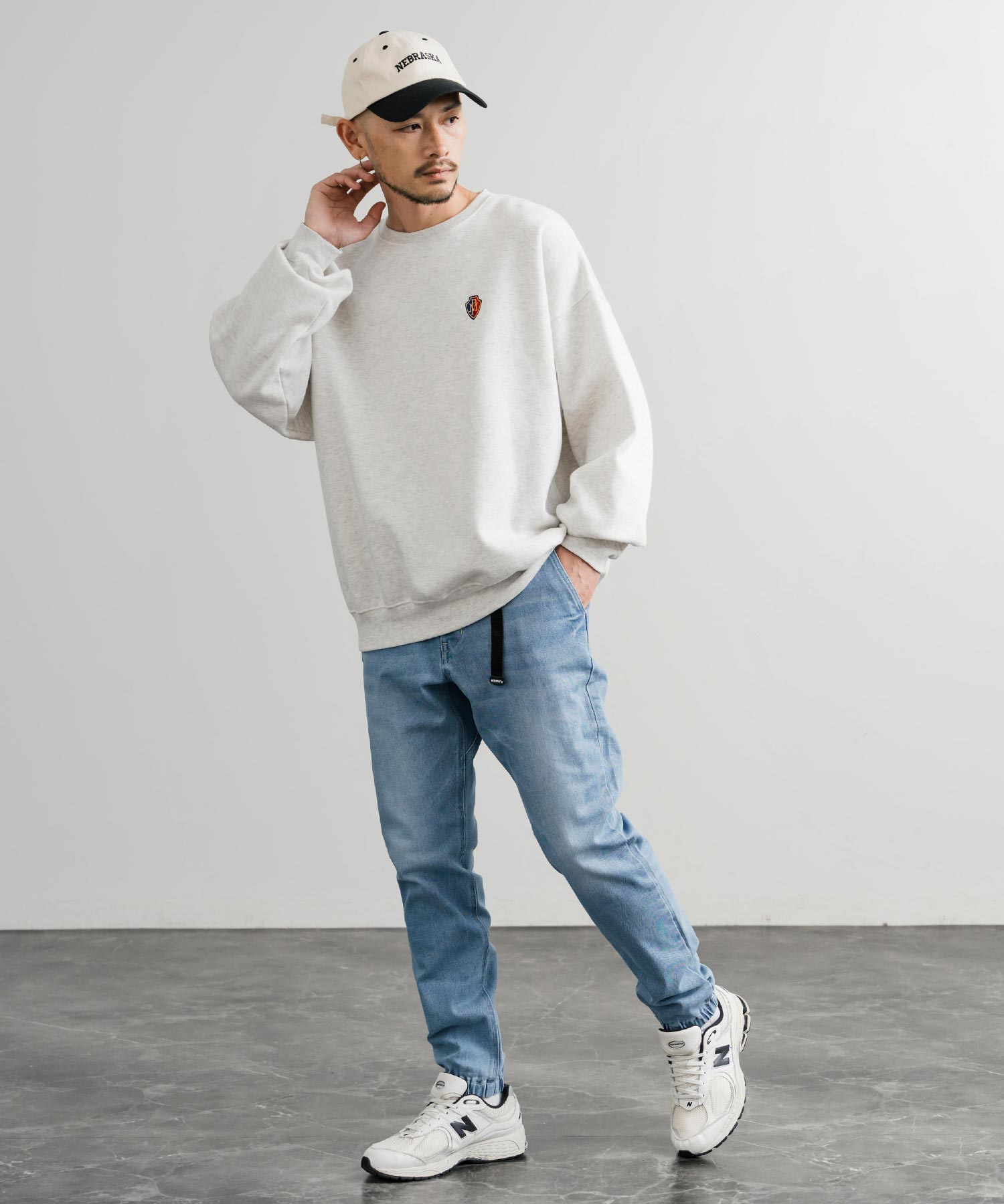 ロッキーモンロー Rocky Monroe ジョガーパンツ クライミング デニム メンズ テーパード イージー ストレッチ ガゼットクロッチ カジュアル KRIFF MAYER 2514002 14781 （73.ライトブルー） 73.ライトブルー