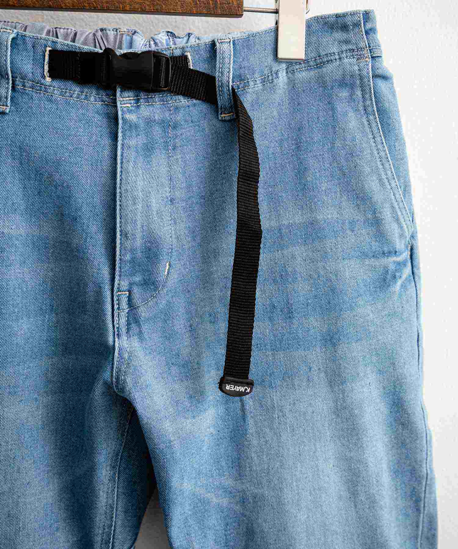 ロッキーモンロー Rocky Monroe ジョガーパンツ クライミング デニム メンズ テーパード イージー ストレッチ ガゼットクロッチ カジュアル KRIFF MAYER 2514002 14781 （73.ライトブルー） 73.ライトブルー