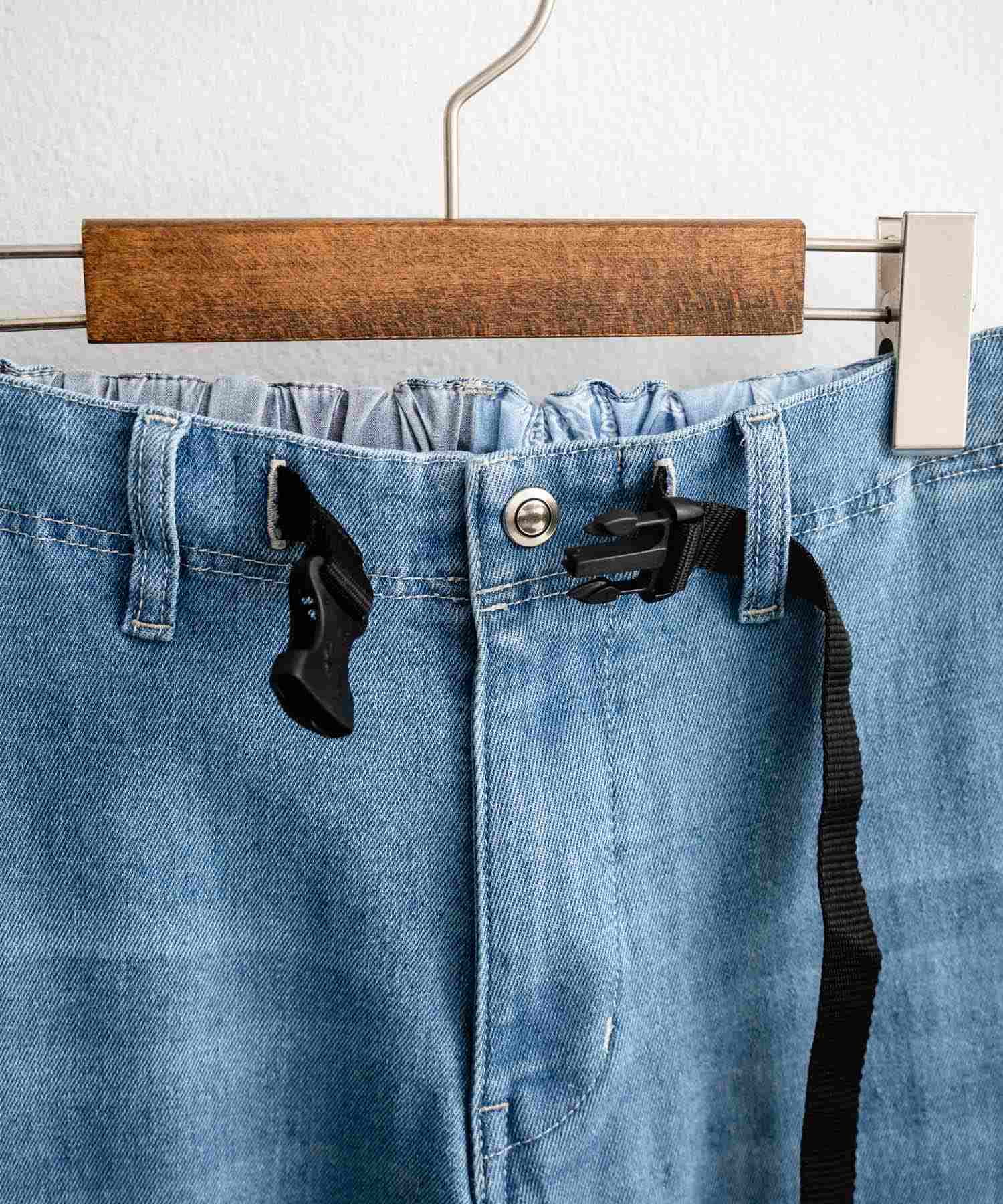 ロッキーモンロー Rocky Monroe ジョガーパンツ クライミング デニム メンズ テーパード イージー ストレッチ ガゼットクロッチ カジュアル KRIFF MAYER 2514002 14781 （73.ライトブルー） 73.ライトブルー