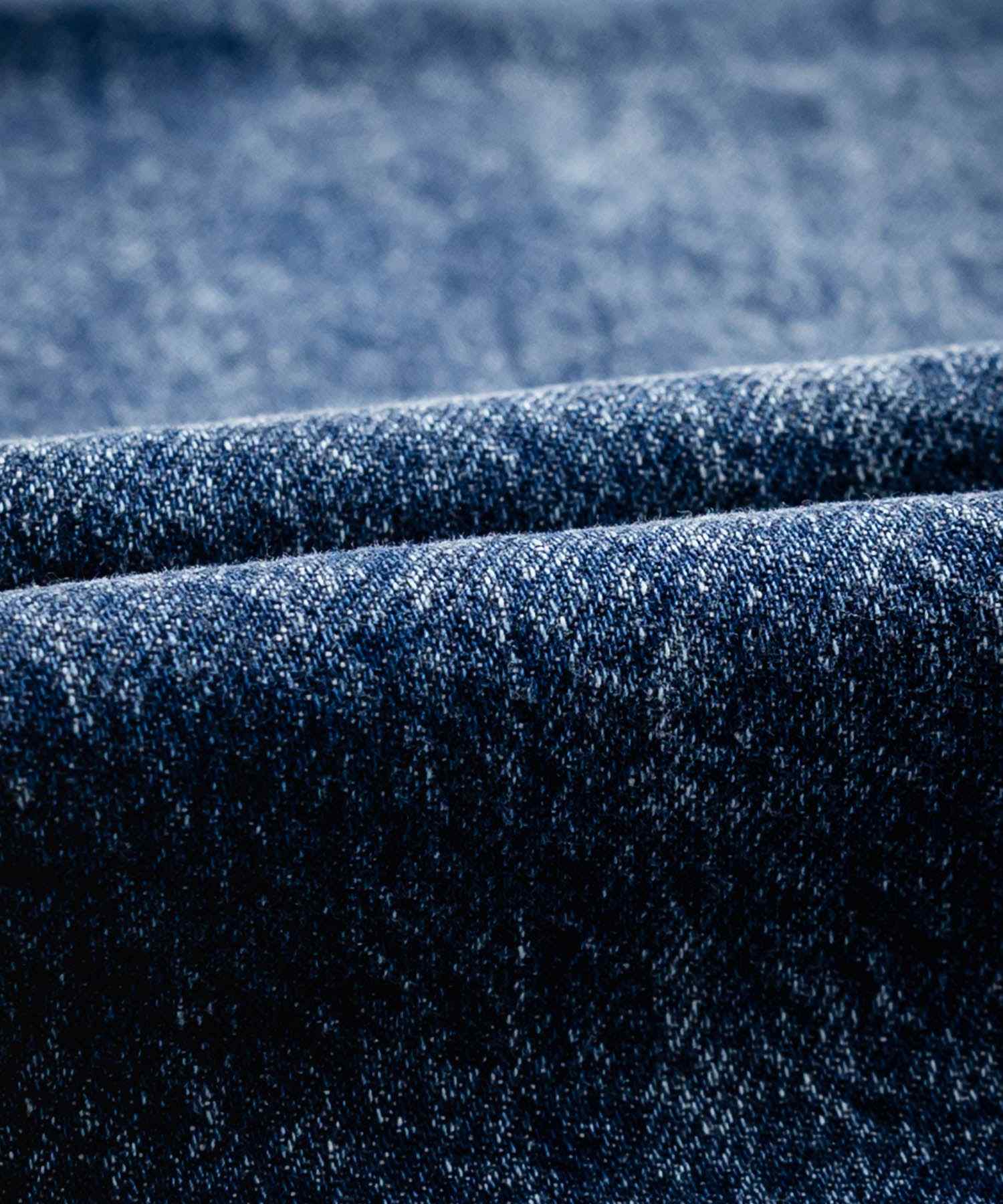 ロッキーモンロー Rocky Monroe ワイドパンツ デニム ジーンズ メンズ テーパード リラックス 5ポケット ヴィンテージ シンプル カジュアル ストリート ワーク 韓国 Hanes 15112 （71.ネイビー） 71.ネイビー