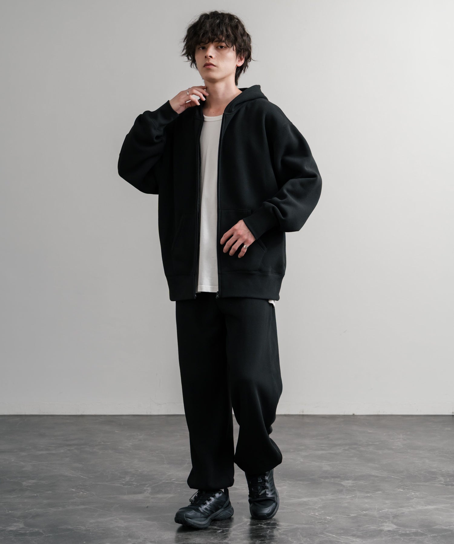 ロッキーモンロー Rocky Monroe スウェットパンツ イージー ジョガーパンツ メンズ レディース 裏起毛 無地 ヘビーウェイト リラックス ウエストゴム ドローコード ルーズ  14852 （1.オートミール） 1.オートミール