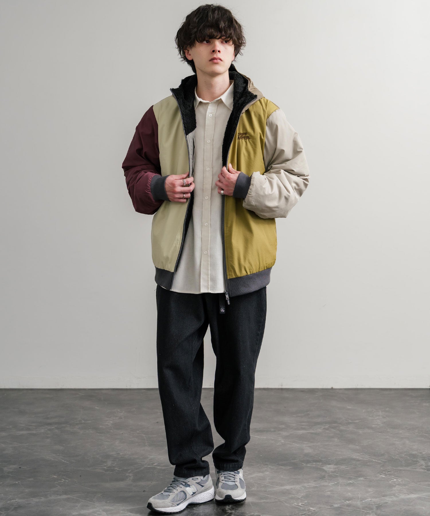 ロッキーモンロー Rocky Monroe ボアジャケット マウンテンパーカー ブルゾン メンズ レディース フード フリース リバーシブル 2WAY KRIFF MAYER 2514403 14795 （90.マルチ1） 90.マルチ1