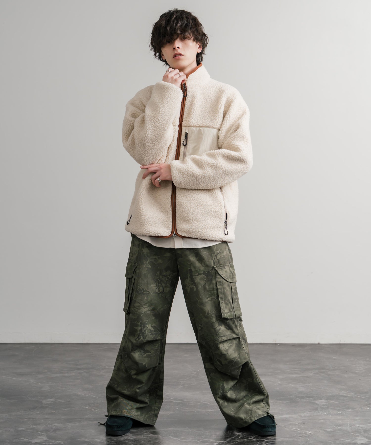 ロッキーモンロー Rocky Monroe FIRST DOWN ファーストダウン ボアジャケット フリース メンズ レディース アウター ブルゾン ラグラン タンブリングボア F942021 14981 （80.パープル） 80.パープル