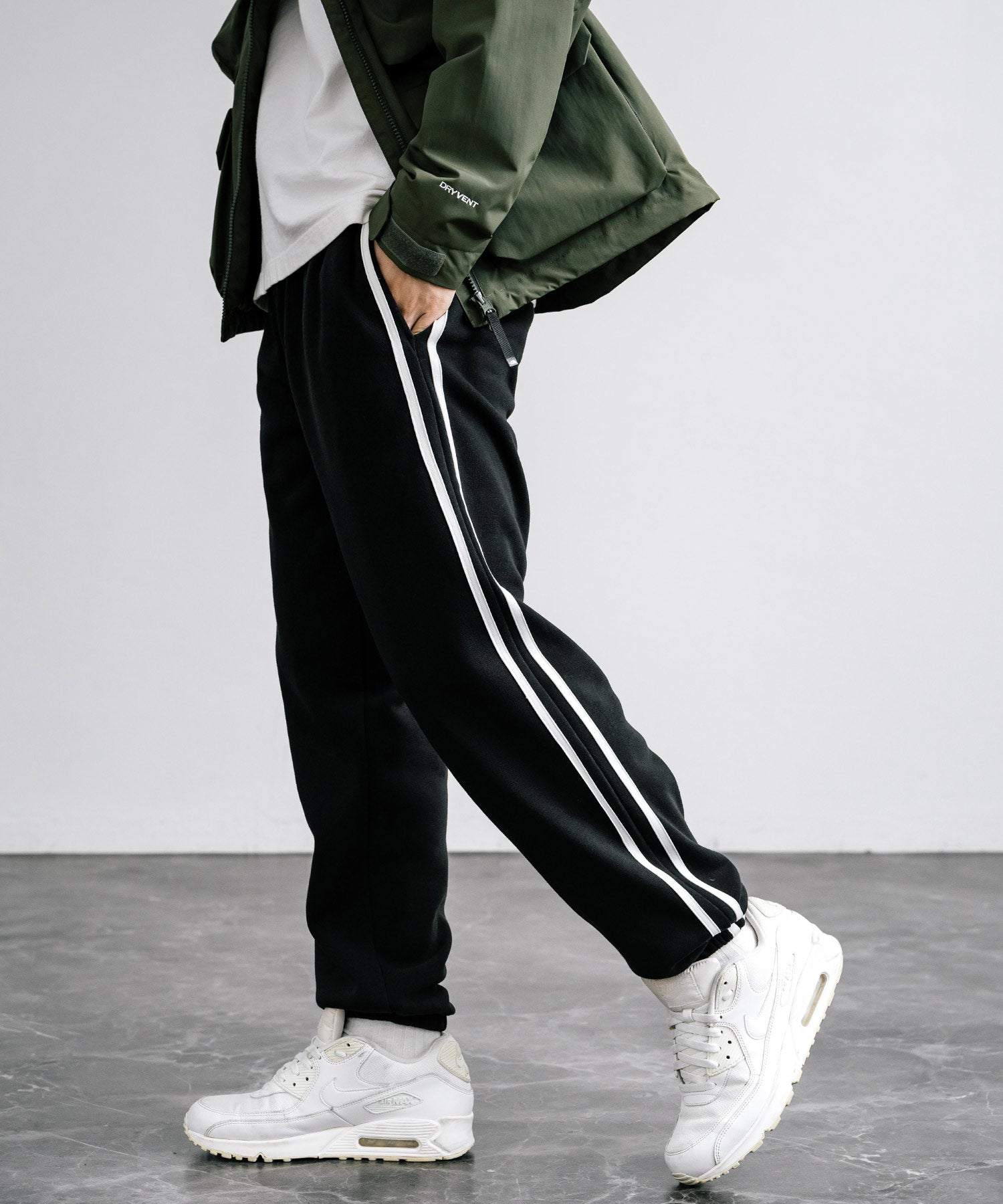 ロッキーモンロー Rocky Monroe スウェットパンツ ジョガー 裏起毛 メンズ レディース バルーン ライン イージー 暖パン 無地 リラックス ウエストゴム ベーシック コットンタッチ 14986 （4.ブラック） 4.ブラック