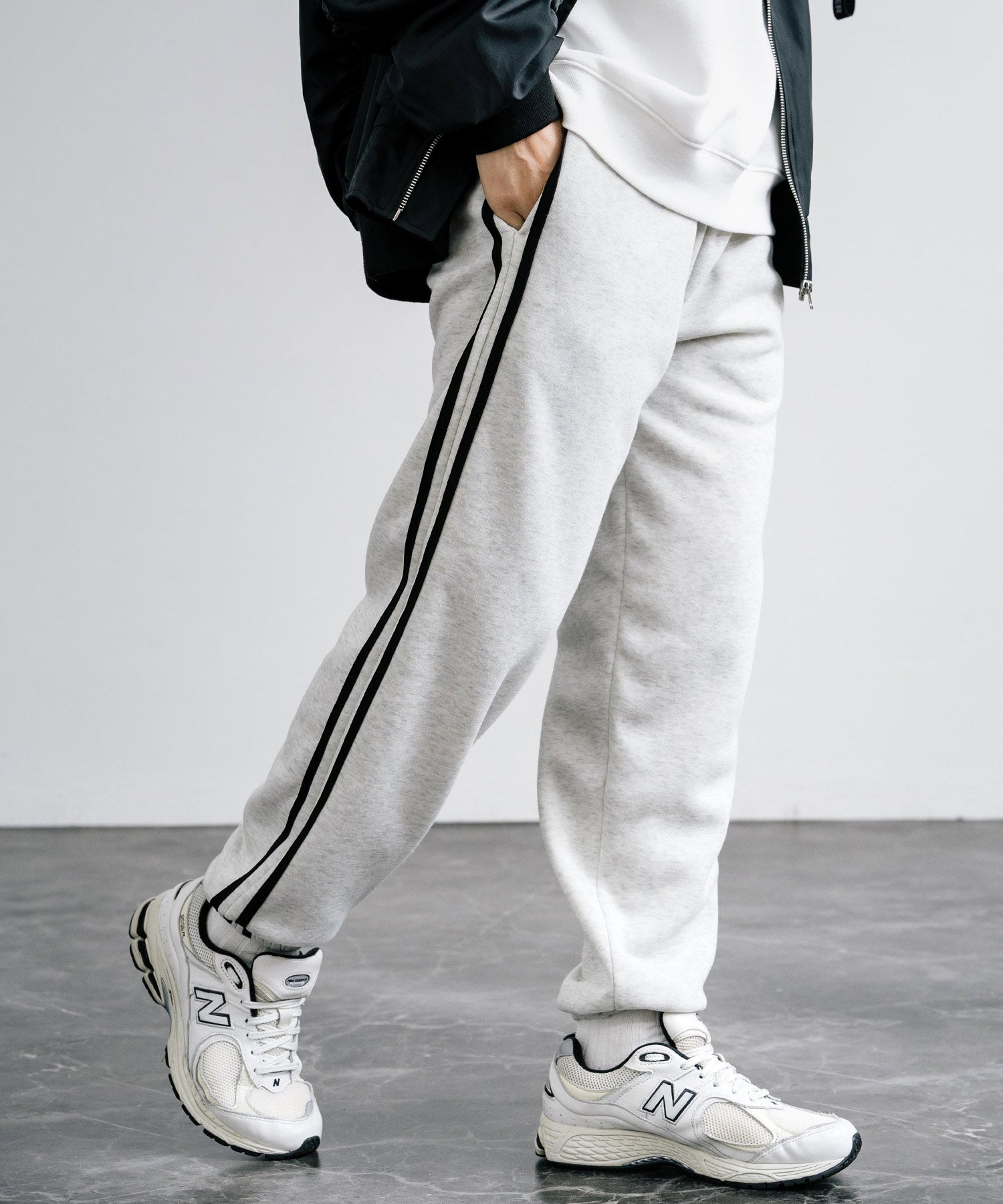 ロッキーモンロー Rocky Monroe スウェットパンツ ジョガー 裏起毛 メンズ レディース バルーン ライン イージー 暖パン 無地 リラックス ウエストゴム ベーシック コットンタッチ 14986 （4.ブラック） 4.ブラック