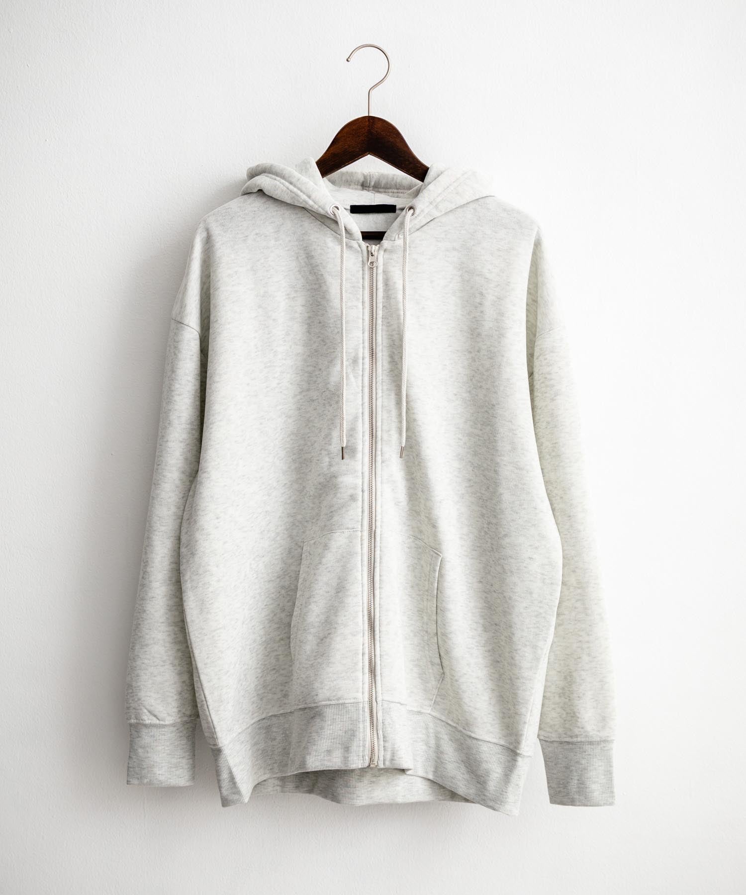 ロッキーモンロー Rocky Monroe パーカー フルジップ 裏起毛 メンズ レディース 無地 フーディー 綿タッチ オーバーサイズ ビッグシルエット ルーズ リラックス ルームウェア 14987 （4.ブラック） 4.ブラック