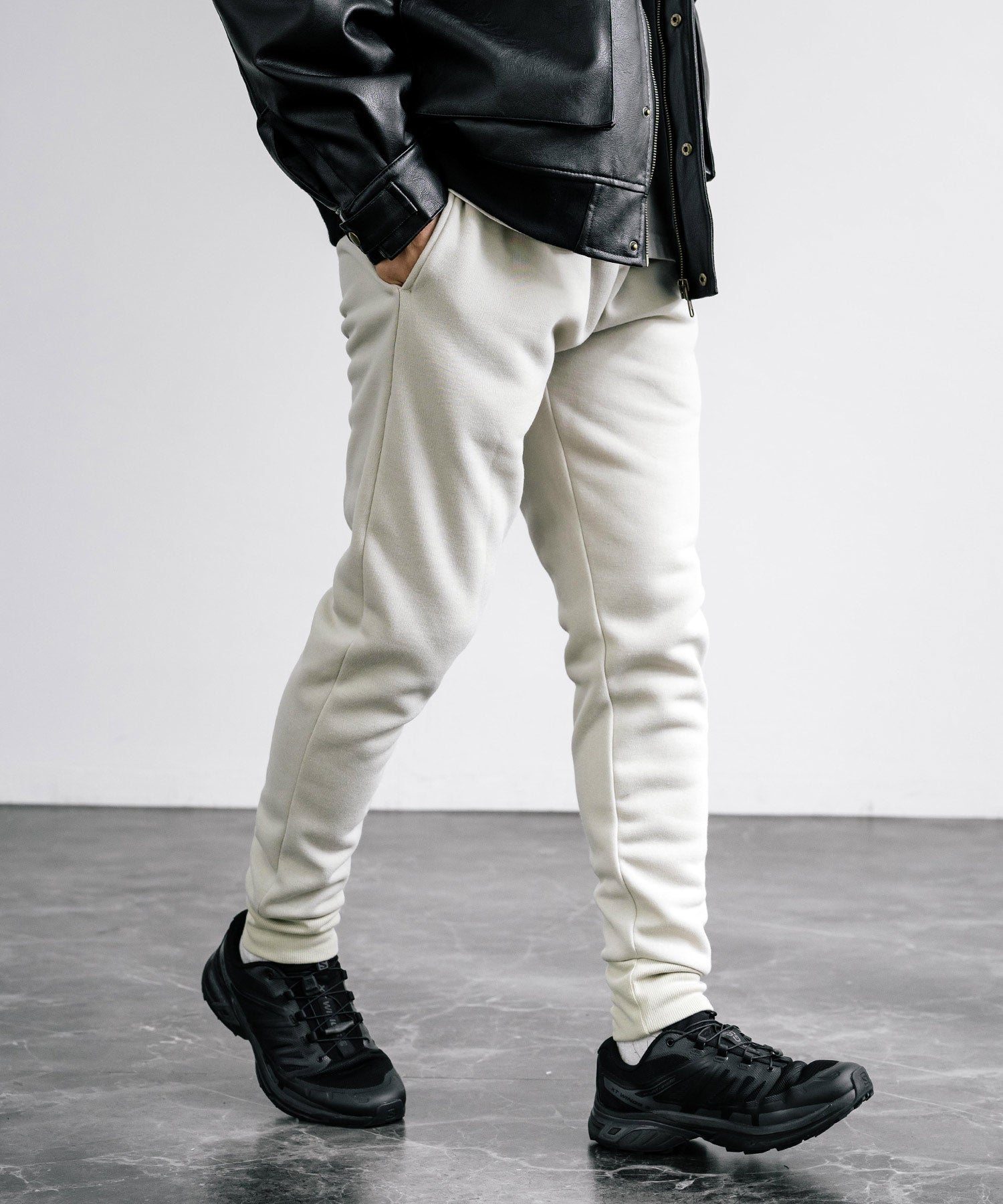 ロッキーモンロー Rocky Monroe スウェットパンツ ジョガーパンツ 裏起毛 イージー メンズ レディース 暖パン 無地 リラックス ウエストゴム 保温 暖かい ベーシック カジュアル 14985 （2.G.ベージュ） 2.G.ベージュ