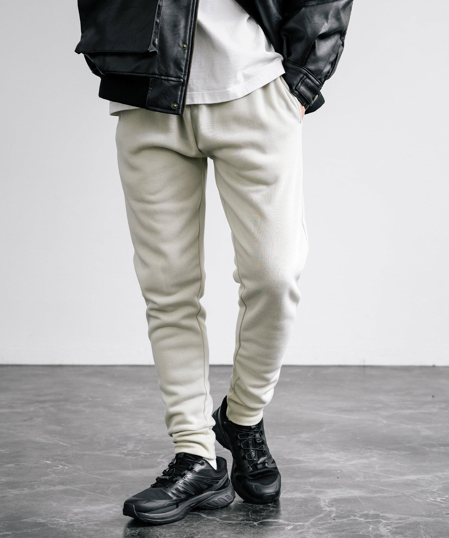 ロッキーモンロー Rocky Monroe スウェットパンツ ジョガーパンツ 裏起毛 イージー メンズ レディース 暖パン 無地 リラックス ウエストゴム 保温 暖かい ベーシック カジュアル 14985 （2.G.ベージュ） 2.G.ベージュ