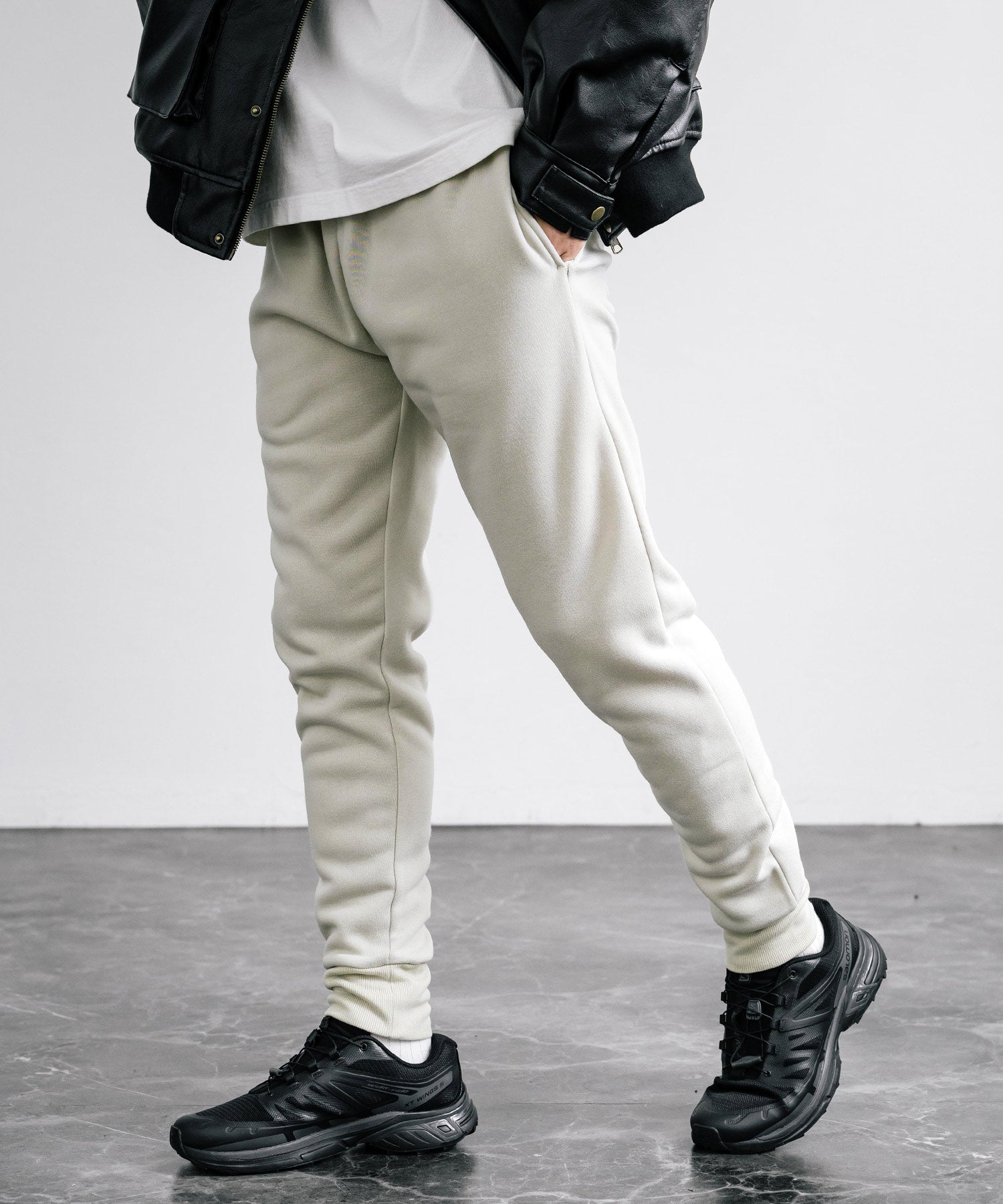 ロッキーモンロー Rocky Monroe スウェットパンツ ジョガーパンツ 裏起毛 イージー メンズ レディース 暖パン 無地 リラックス ウエストゴム 保温 暖かい ベーシック カジュアル 14985 （2.G.ベージュ） 2.G.ベージュ