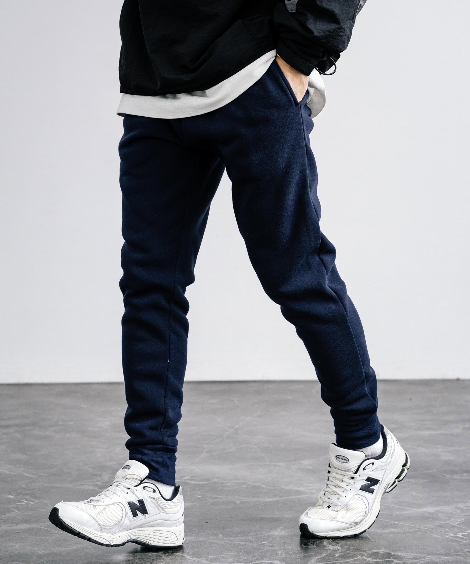 ロッキーモンロー Rocky Monroe スウェットパンツ ジョガーパンツ 裏起毛 イージー メンズ レディース 暖パン 無地 リラックス ウエストゴム 保温 暖かい ベーシック カジュアル 14985 （3.ネイビー） 3.ネイビー