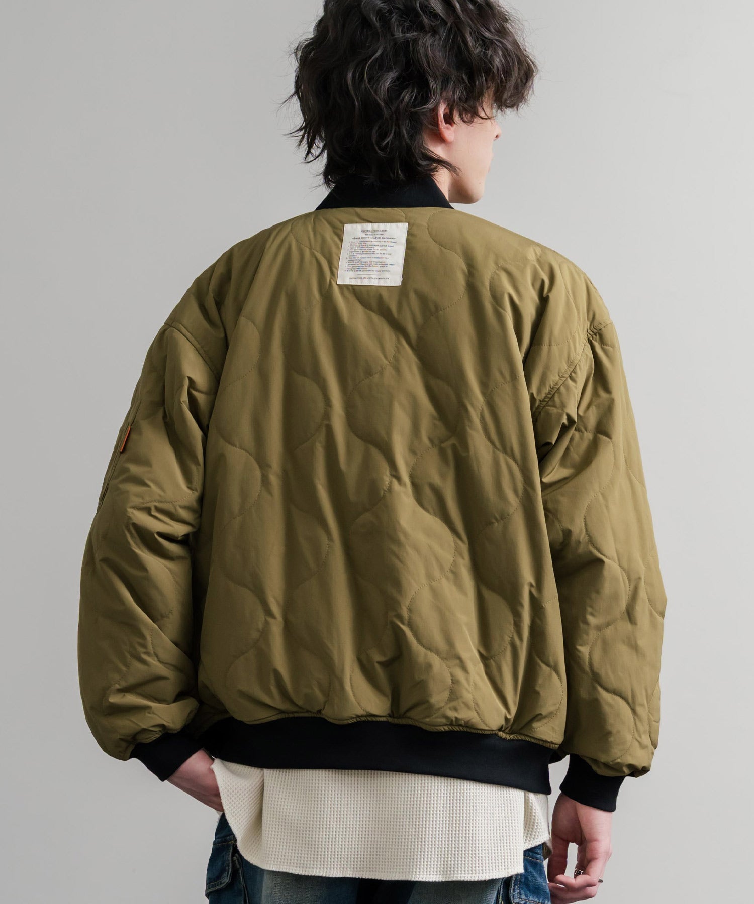 ロッキーモンロー Rocky Monroe スカジャン リバーシブル 2WAY MA-1 メンズ レディース 短丈 ショート丈 スーベニア 刺繍 虎 KRIFF MAYER 2515102 14883 （65.グリーン） 65.グリーン