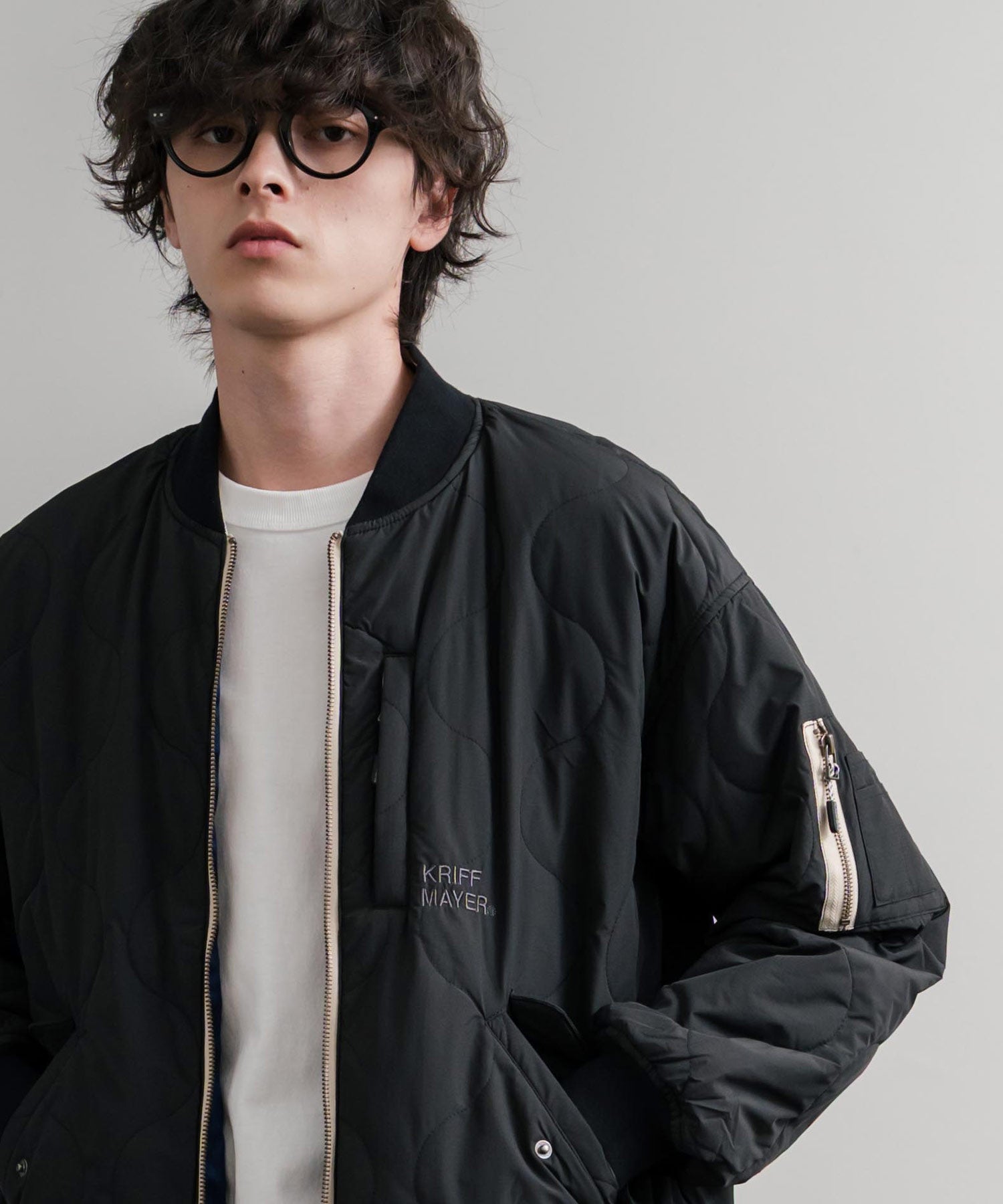 ロッキーモンロー Rocky Monroe スカジャン リバーシブル 2WAY MA-1 メンズ レディース 短丈 ショート丈 スーベニア 刺繍 虎 KRIFF MAYER 2515102 14883 （65.グリーン） 65.グリーン