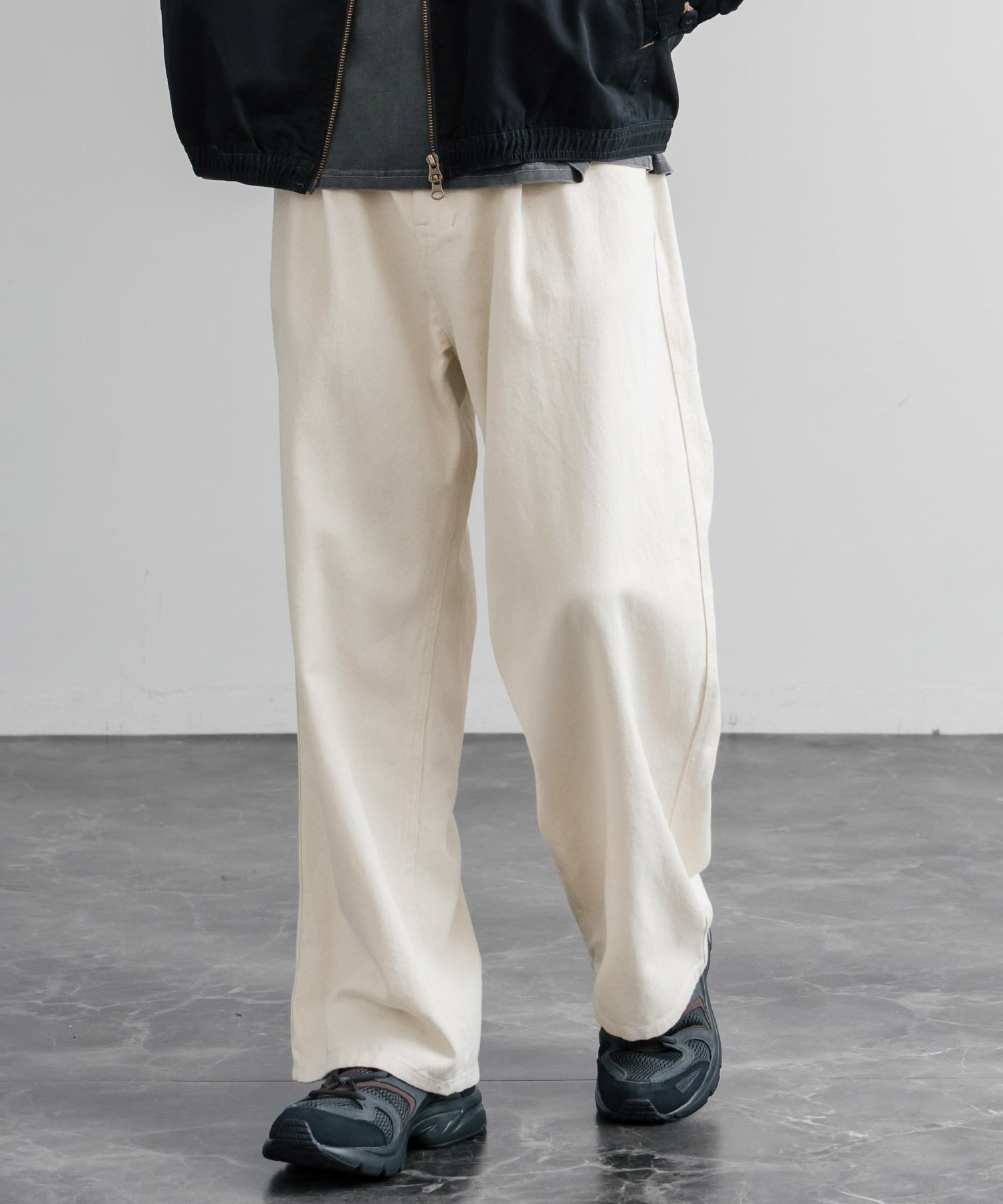 ロッキーモンロー Rocky Monroe ワイドパンツ デニム ストレート メンズ レディース 11オンス ジーパン ジーンズ リラックス ゆったり KRIFF MAYER 2535108 15615 （17.チャコール） 17.チャコール