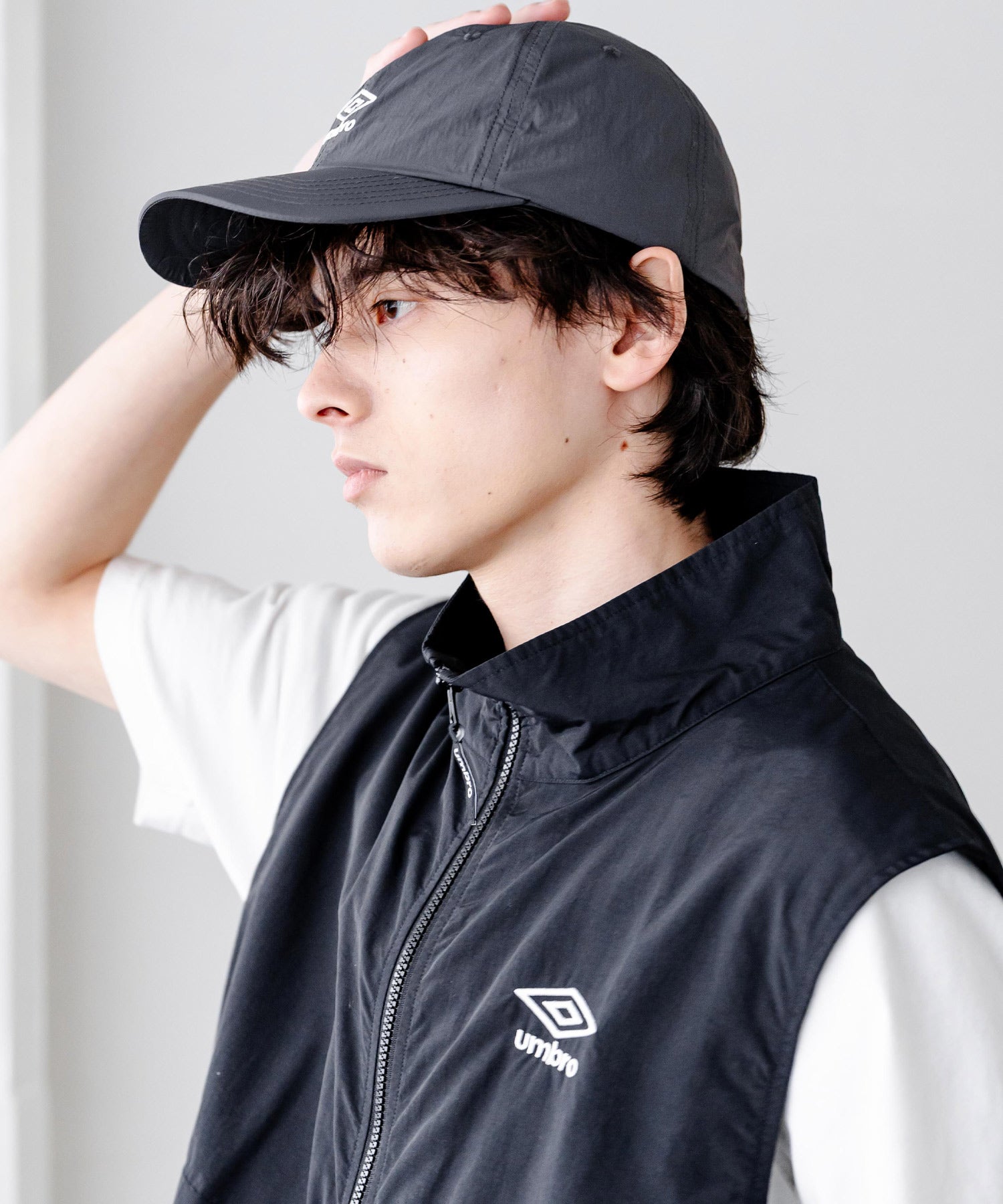 ロッキーモンロー Rocky Monroe UMBRO アンブロ 別注 ベースボールキャップ ローキャップ バンジーキャップ メンズ レディース 帽子 ナイロン 無地 アウトドア スポーツ 15351 （チャコール） チャコール