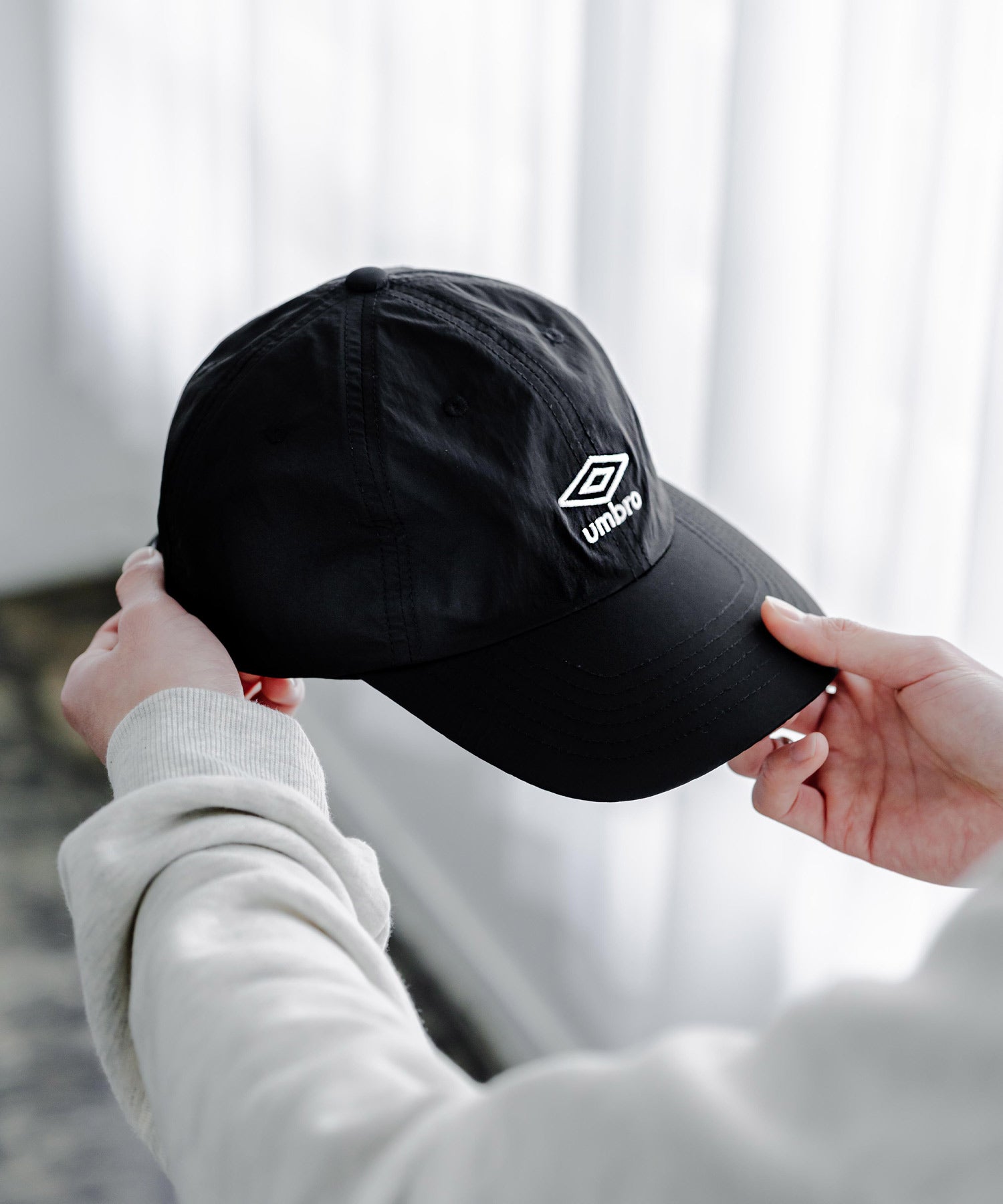 ロッキーモンロー Rocky Monroe UMBRO アンブロ 別注 ベースボールキャップ ローキャップ バンジーキャップ メンズ レディース 帽子 ナイロン 無地 アウトドア スポーツ 15351 （チャコール） チャコール