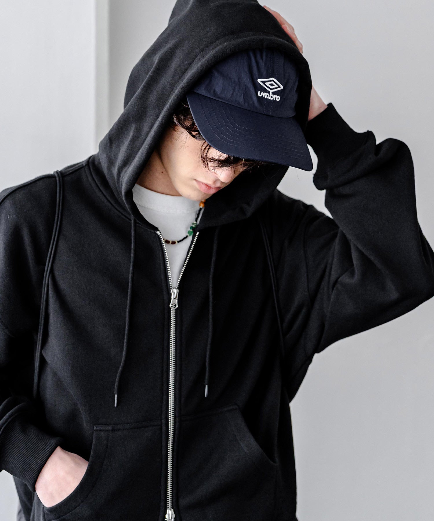 ロッキーモンロー Rocky Monroe UMBRO アンブロ 別注 ベースボールキャップ ローキャップ バンジーキャップ メンズ レディース 帽子 ナイロン 無地 アウトドア スポーツ 15351 （チャコール） チャコール