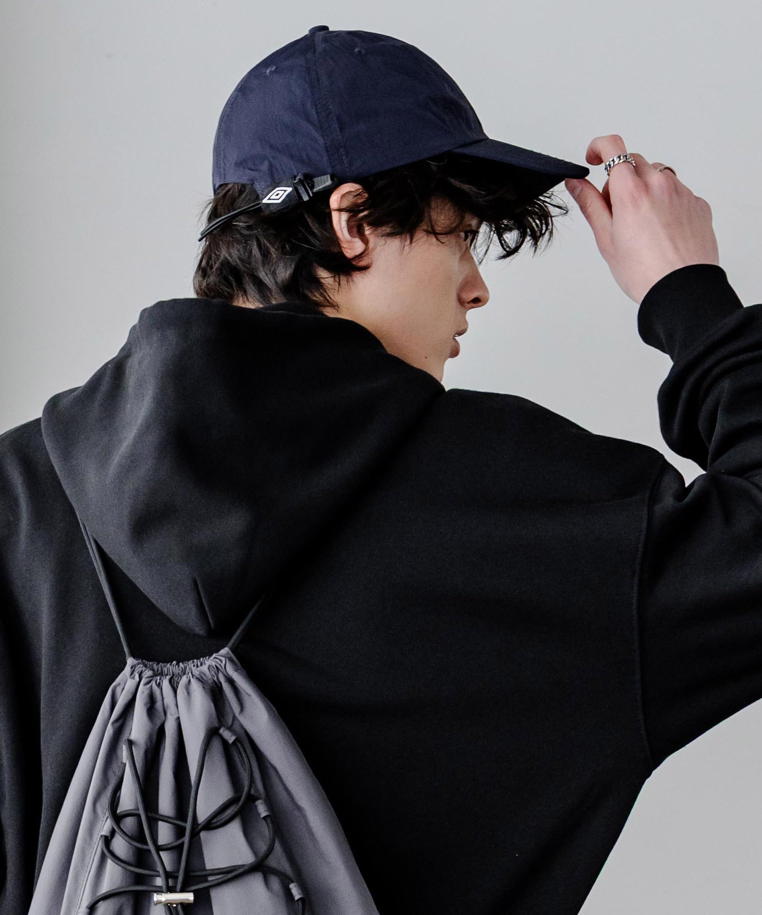 ロッキーモンロー Rocky Monroe UMBRO アンブロ 別注 ベースボールキャップ ローキャップ バンジーキャップ メンズ レディース 帽子 ナイロン 無地 アウトドア スポーツ 15351 （チャコール） チャコール
