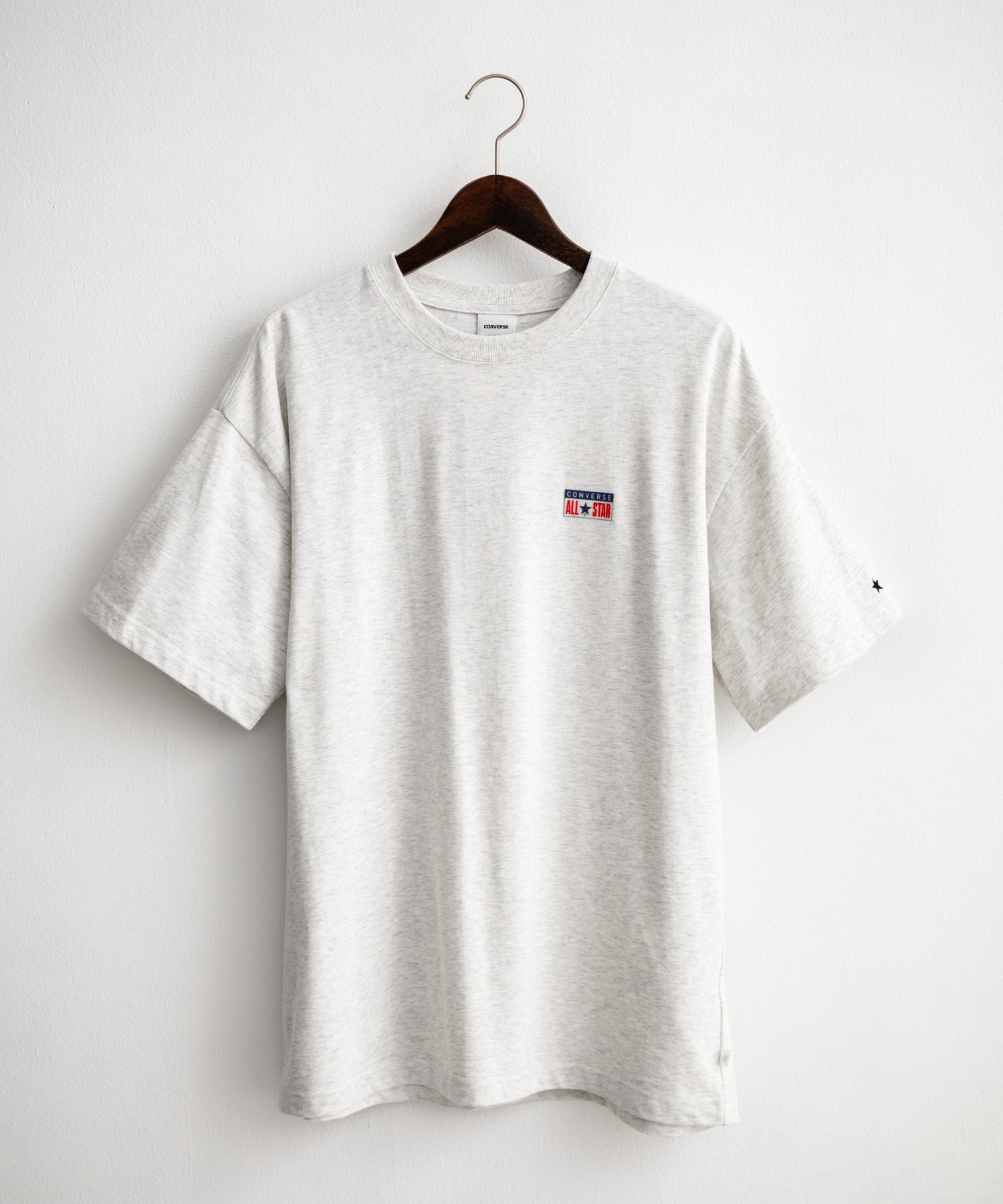 ロッキーモンロー Rocky Monroe CONVERSE コンバース ロゴT 半袖 メンズ カットソー Tシャツ プレートロゴ オーバーサイズ ルーズ リラックス カジュアル ストリート 15723 （49.ブラック） 49.ブラック
